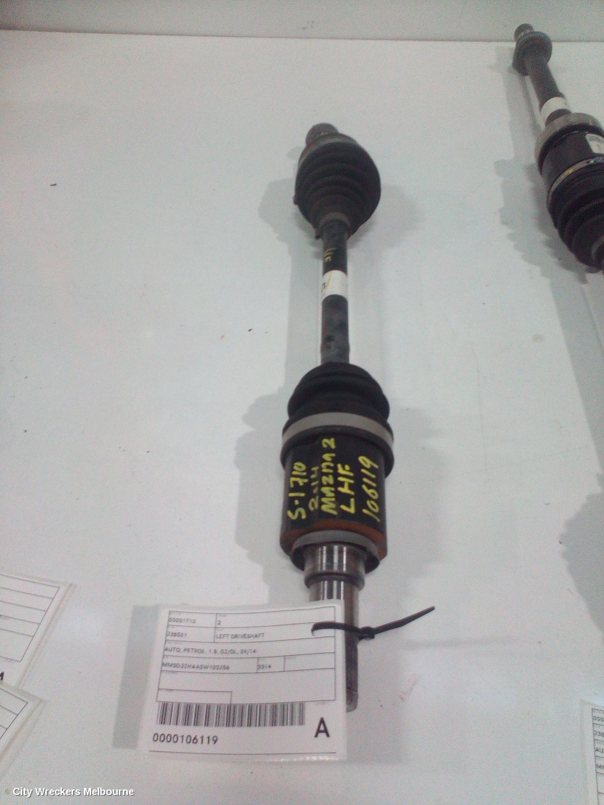 MAZDA 2 2014 Left Driveshaft