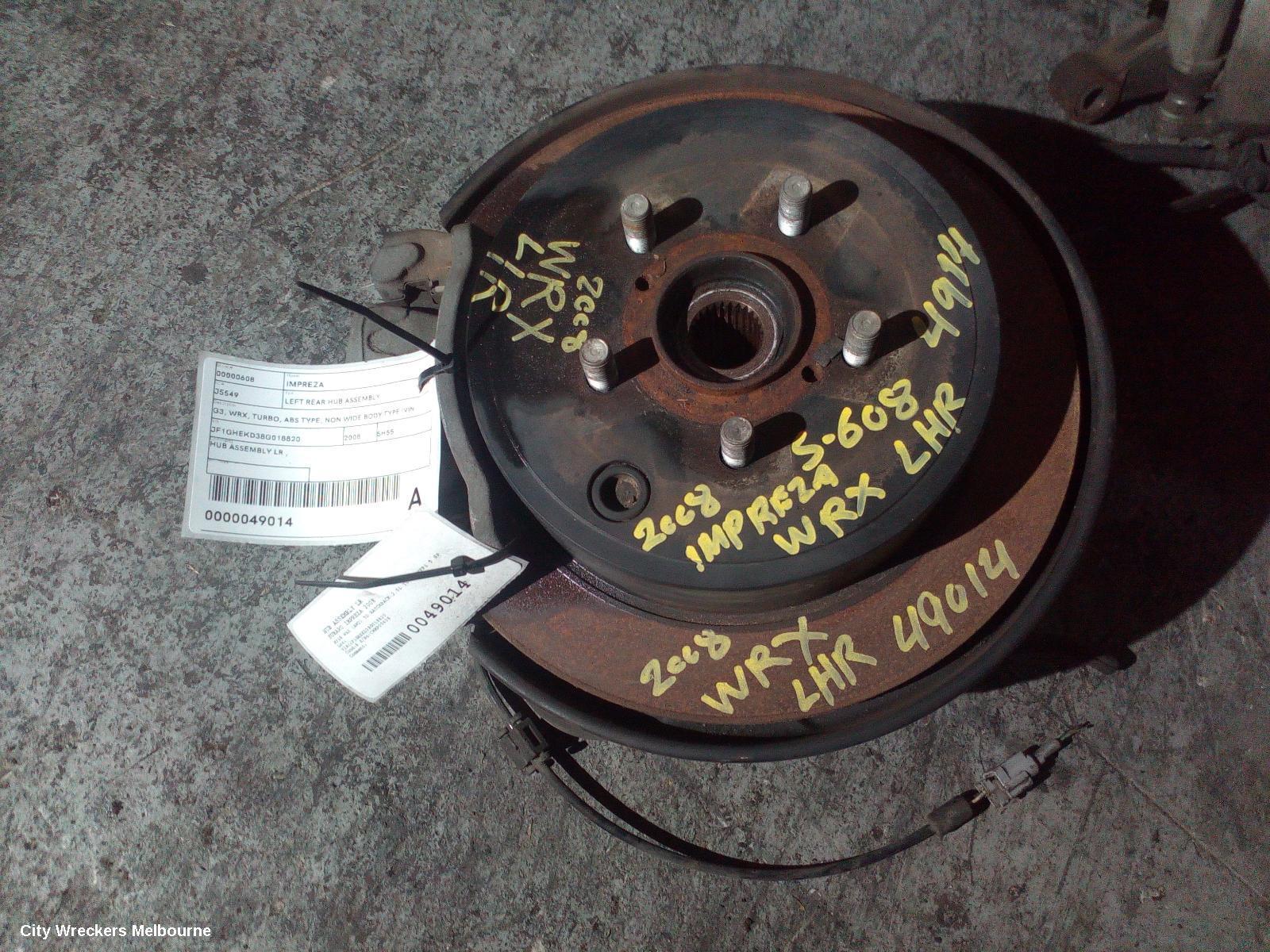 SUBARU IMPREZA 2008 Left Rear Hub Assembly