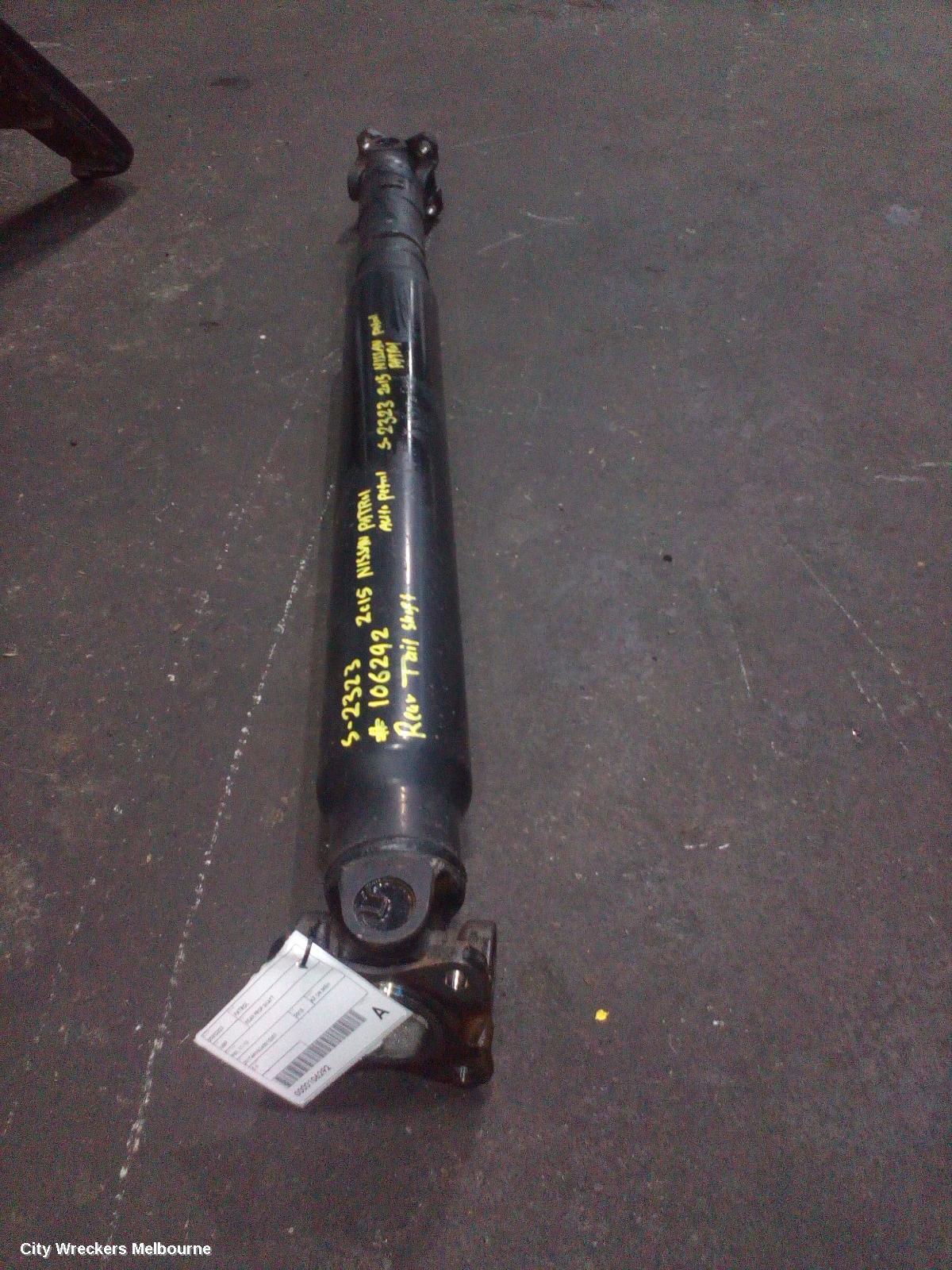 NISSAN PATROL 2015 Rear Drive Shaft