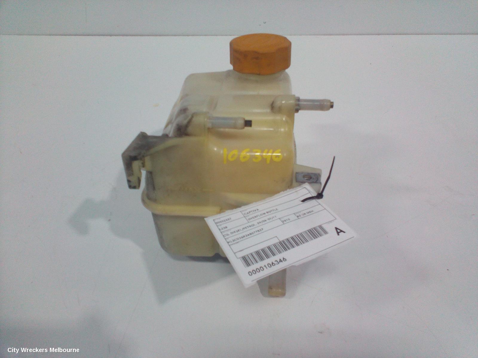 HOLDEN CAPTIVA 2010 Overflow Bottle