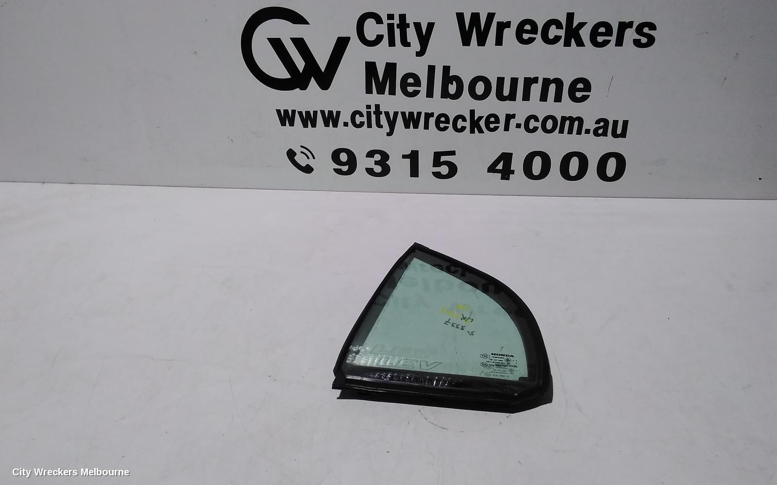 HONDA CIVIC 2002 Left Rear 1/4 Door Glass