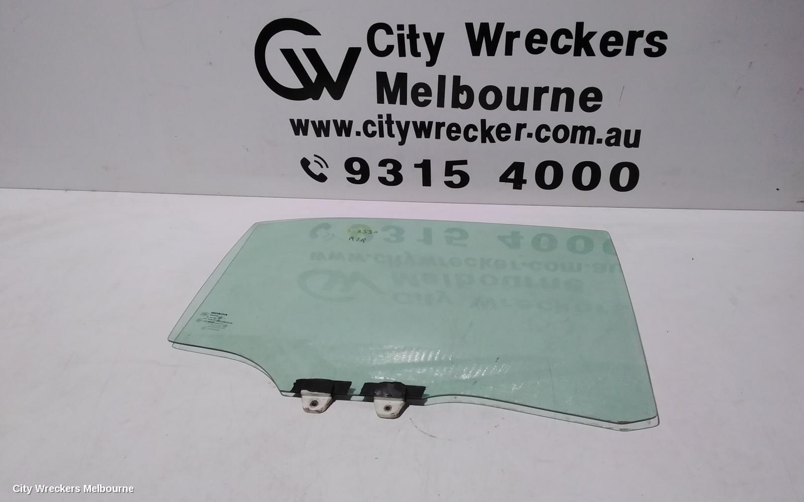 HONDA CIVIC 2002 Right Rear Door Window