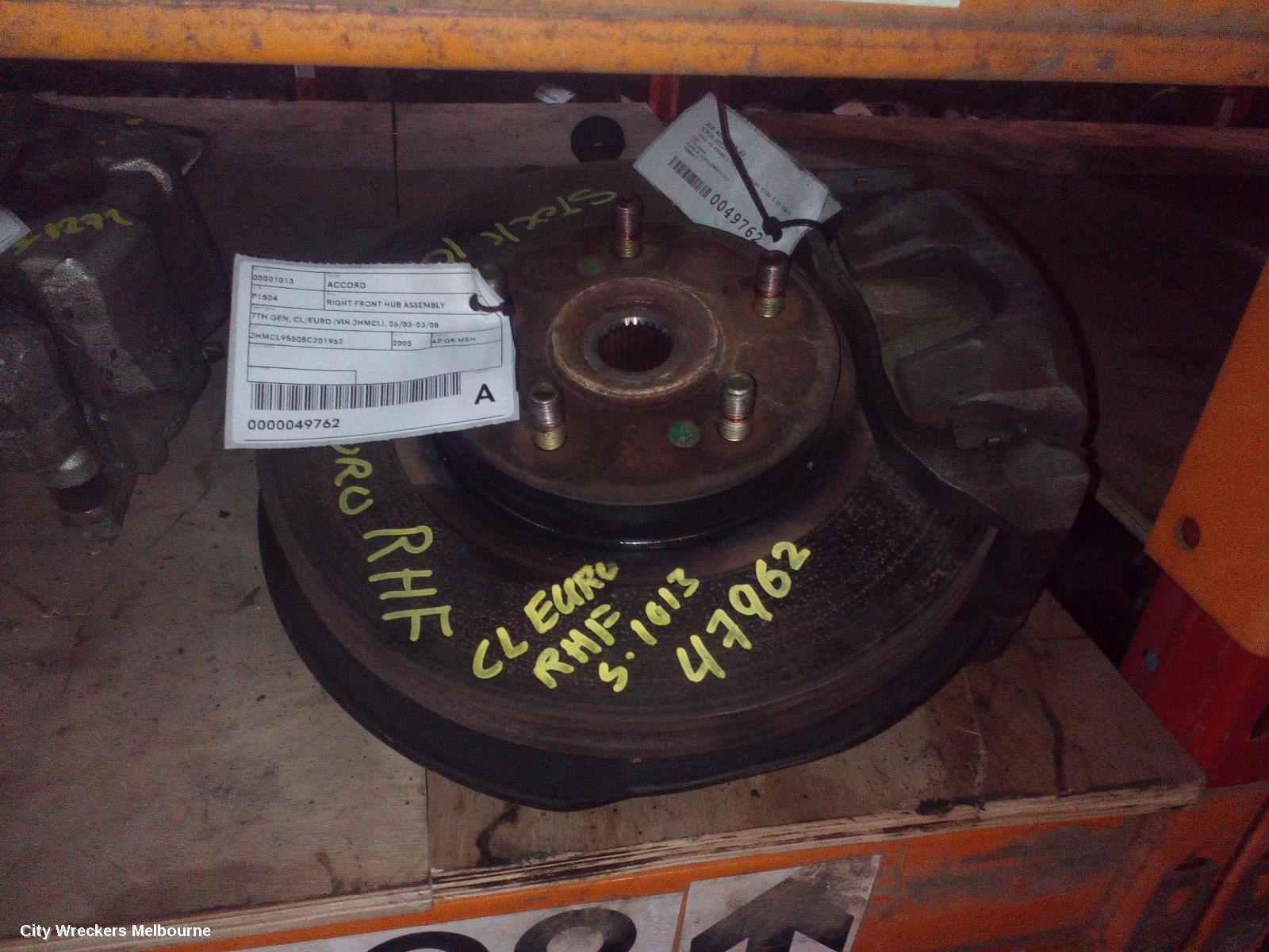 HONDA ACCORD 2005 Right Front Hub Assembly
