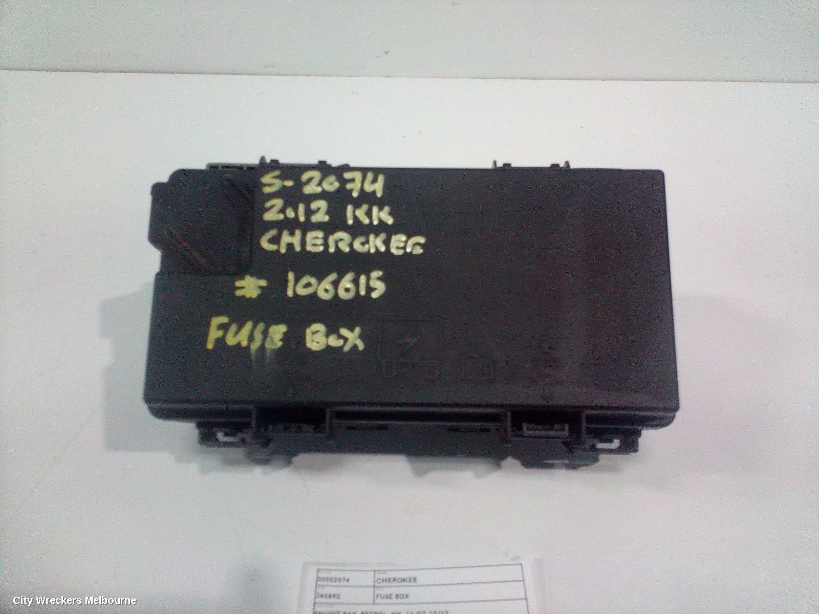 JEEP CHEROKEE 2012 Fuse Box