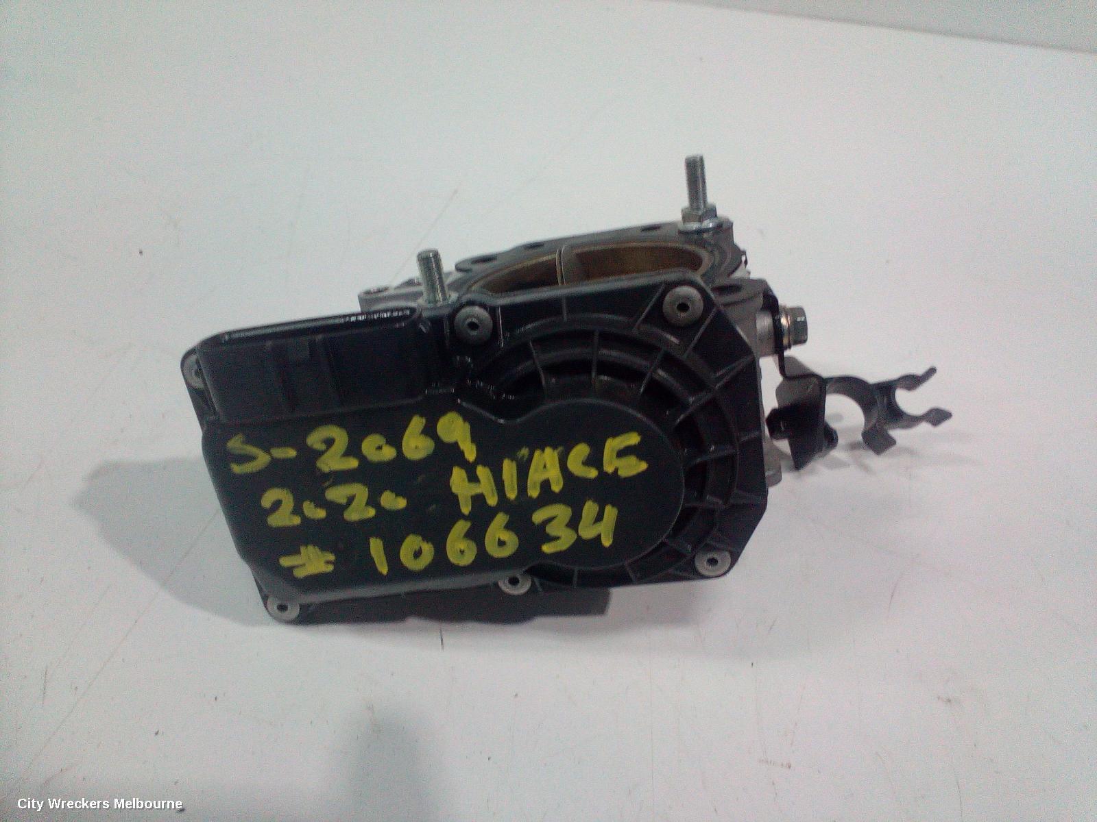 TOYOTA HIACE 2020 Throttle Body