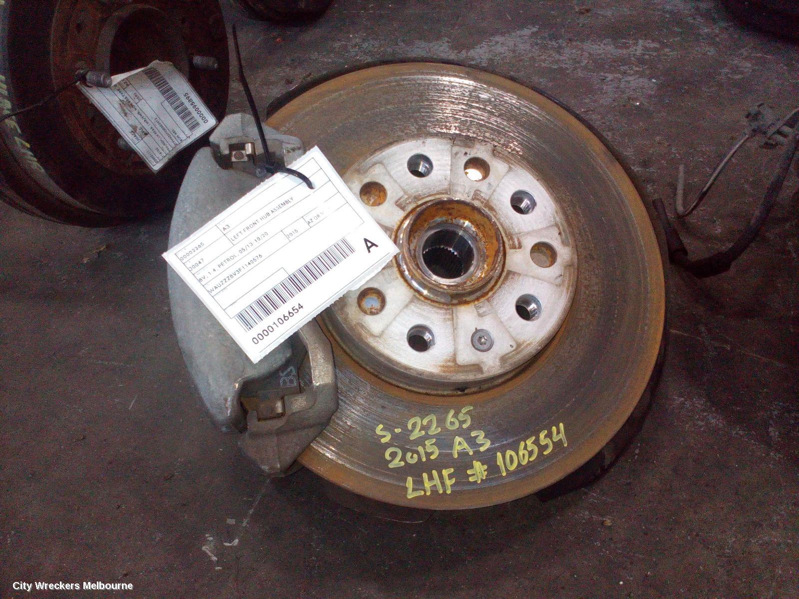 AUDI A3 2015 Left Front Hub Assembly