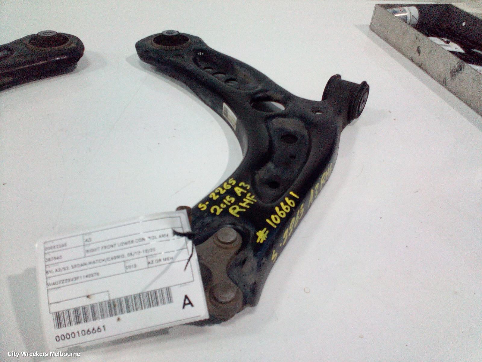 AUDI A3 2015 Right Front Lower Control Arm