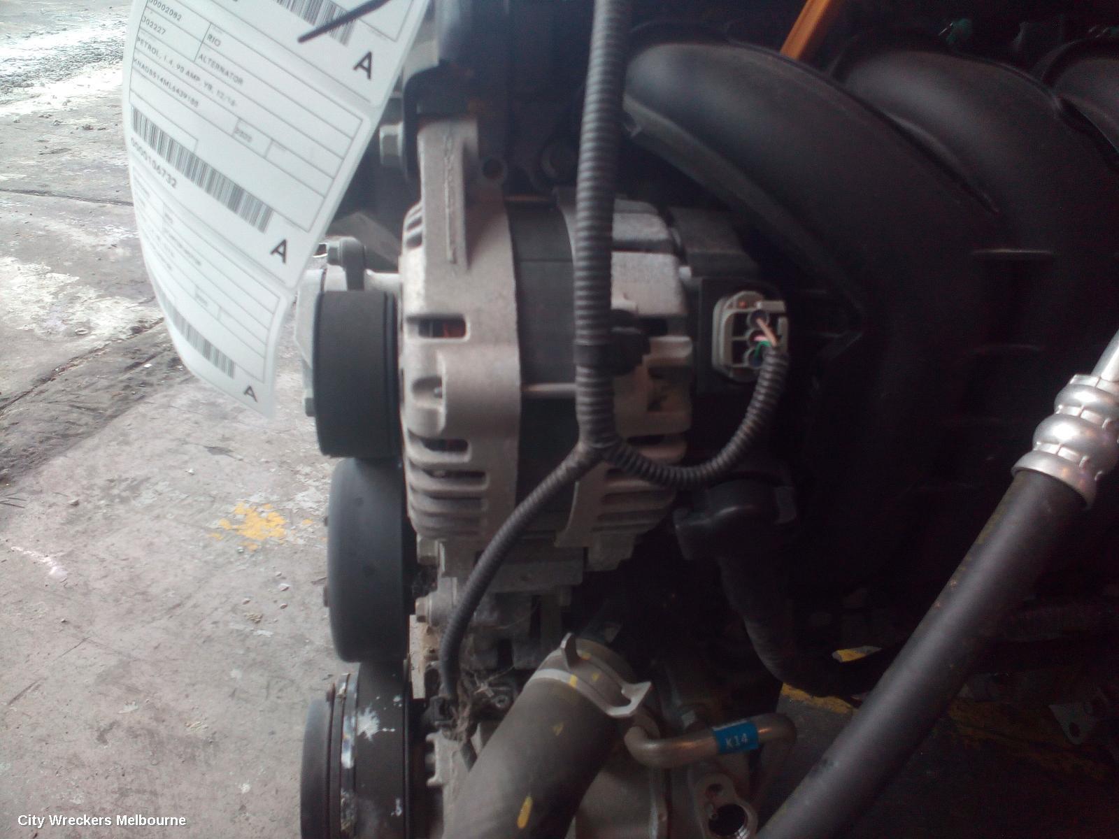 KIA RIO 2020 Alternator