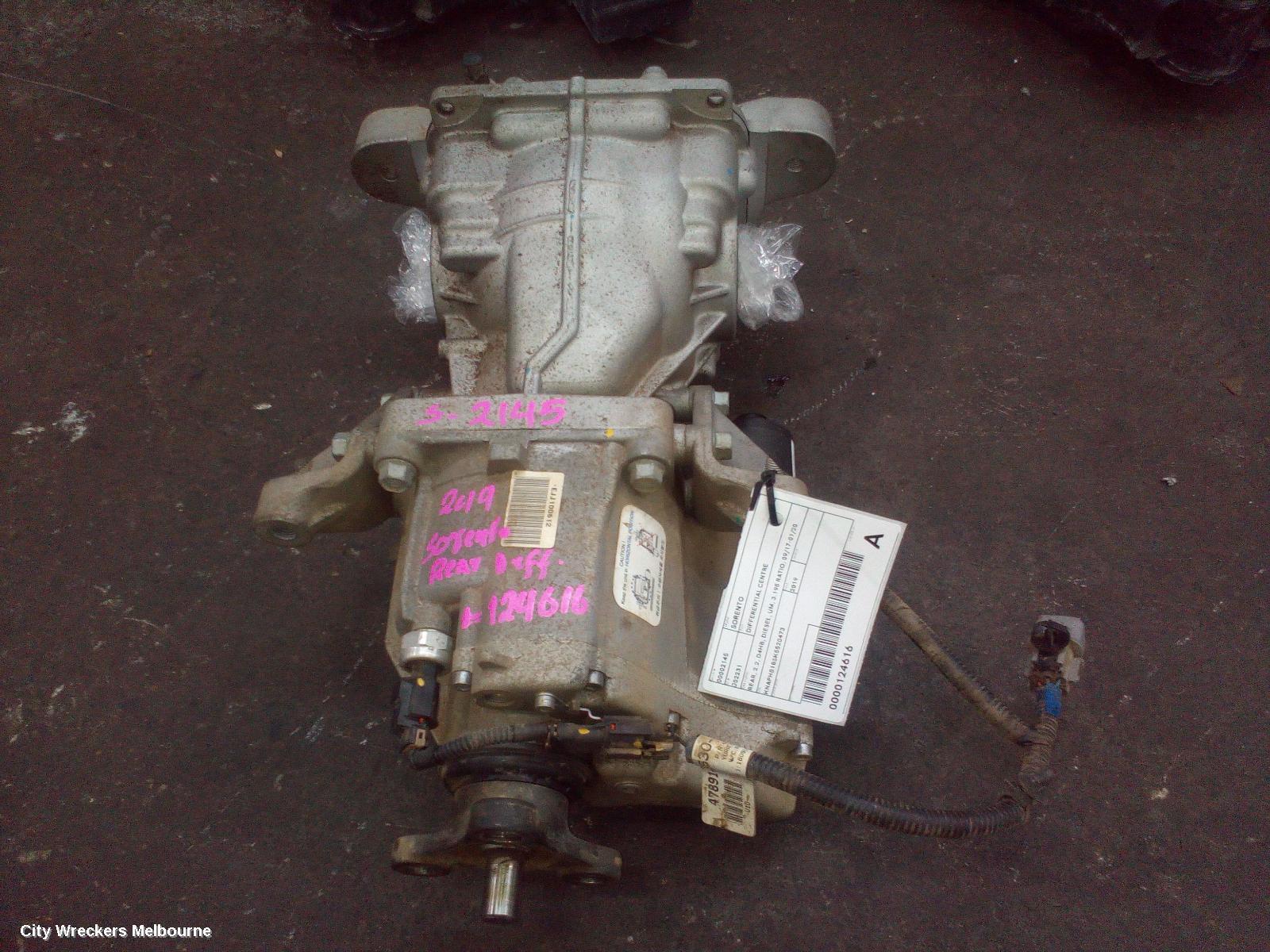 KIA SORENTO 2019 Differential Centre