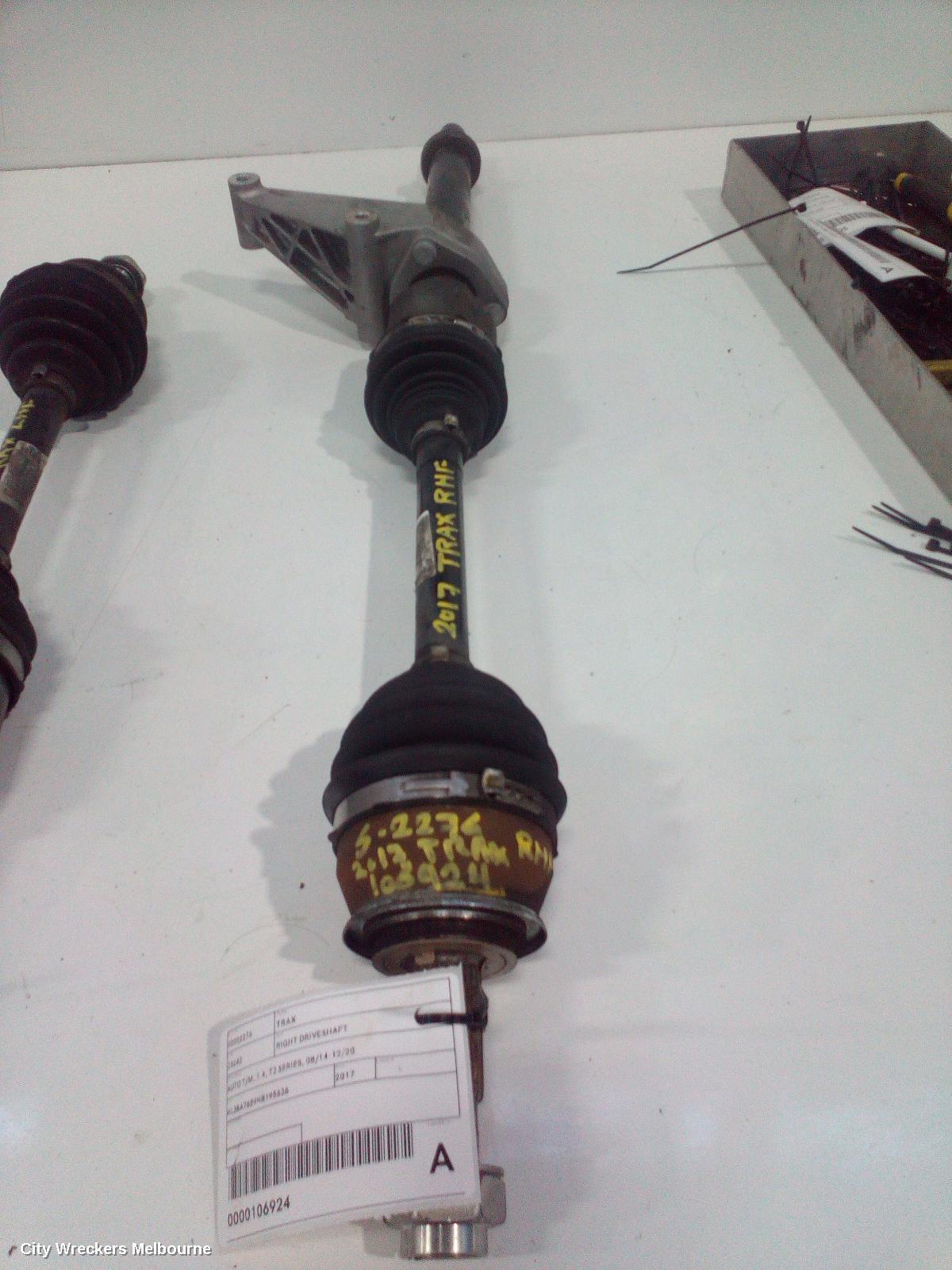 HOLDEN TRAX 2017 Right Driveshaft