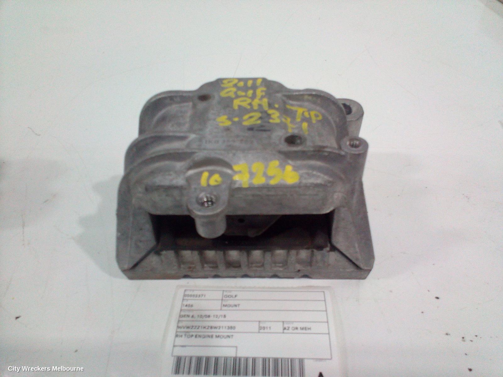 VOLKSWAGEN GOLF 2011 Mount