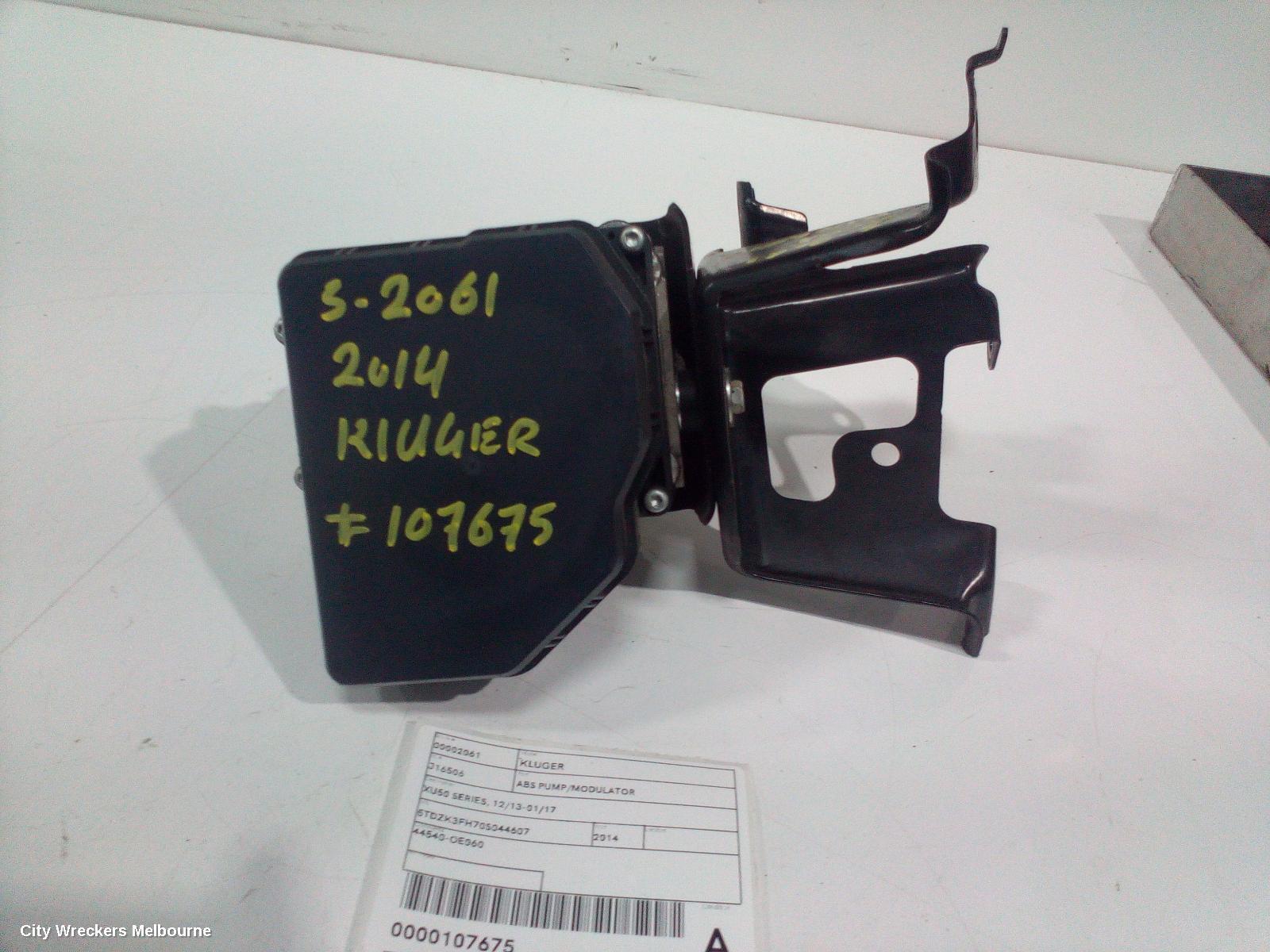 TOYOTA KLUGER 2014 Abs Pump/Modulator