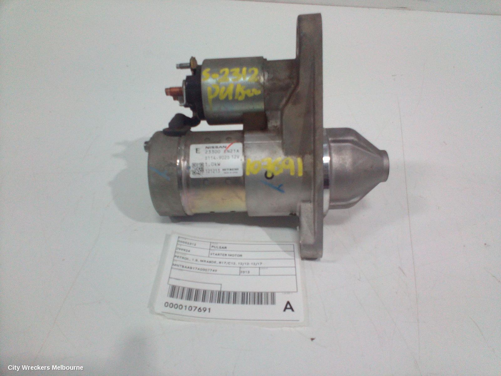 NISSAN PULSAR 2013 Starter