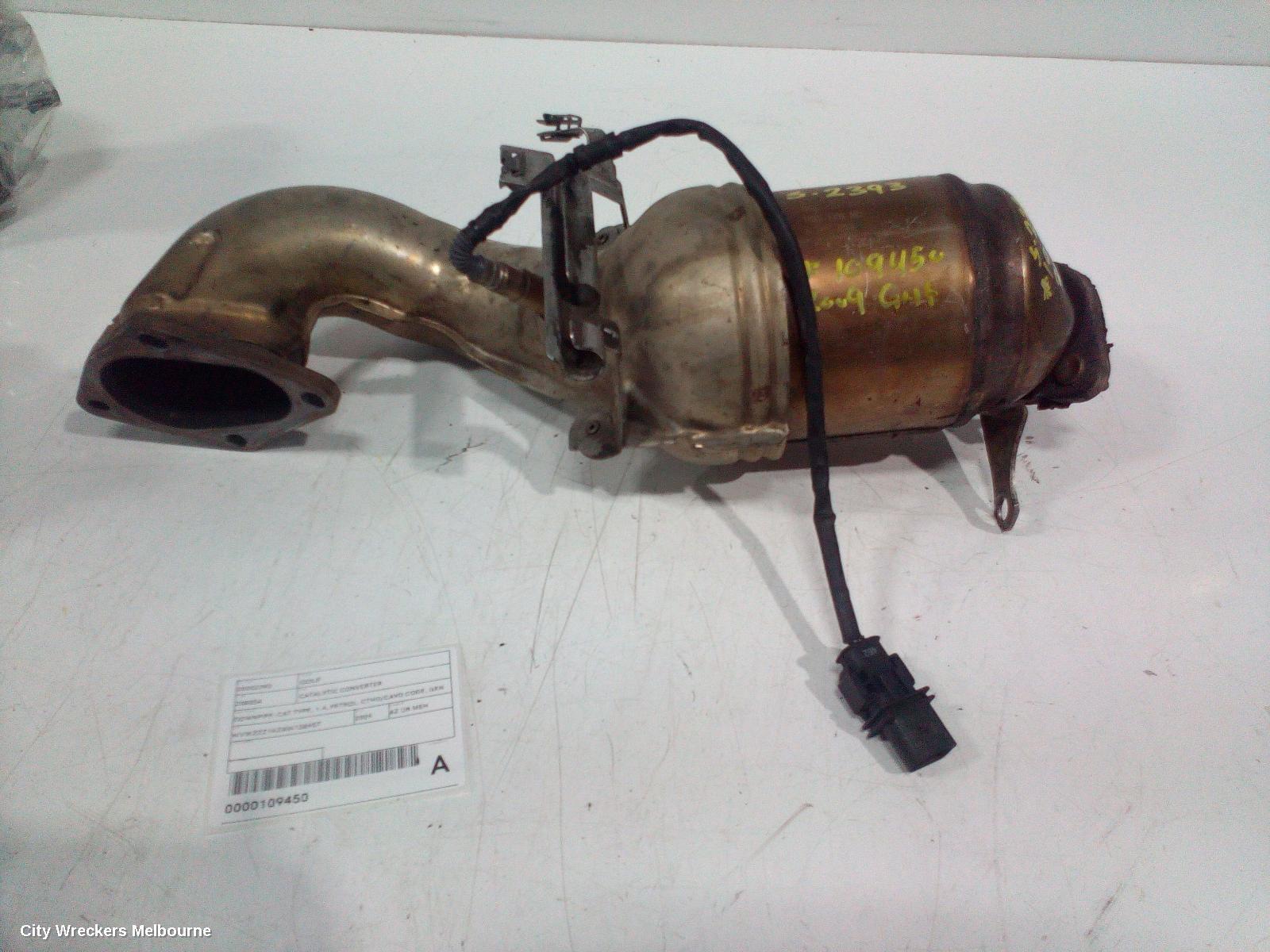 VOLKSWAGEN GOLF 2009 Catalytic Converter