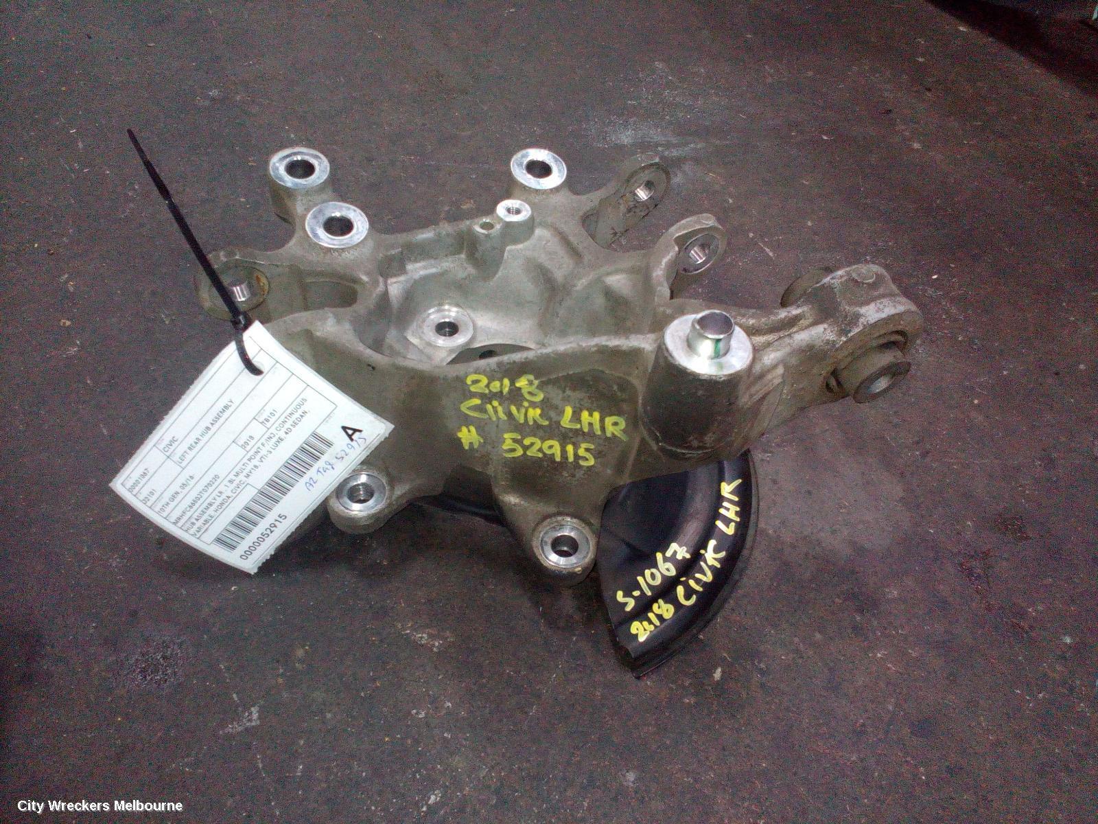 HONDA CIVIC 2018 Left Rear Hub Assembly