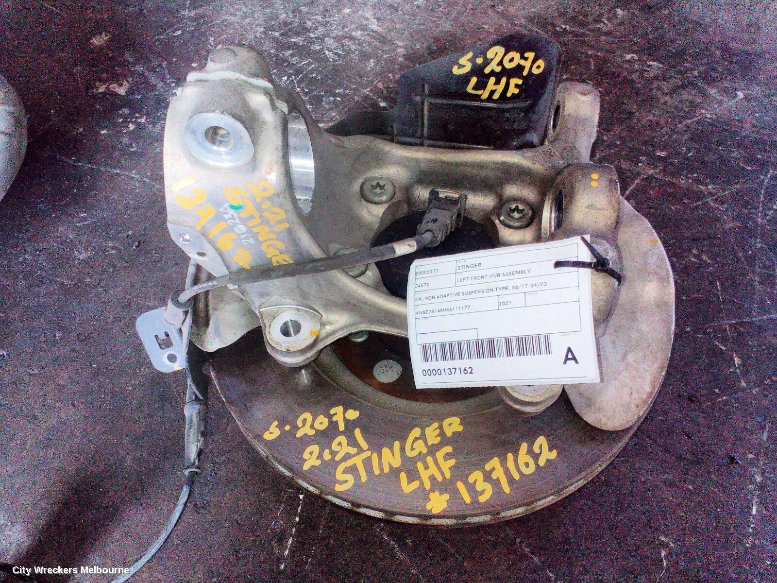 KIA STINGER 2021 Left Front Hub Assembly