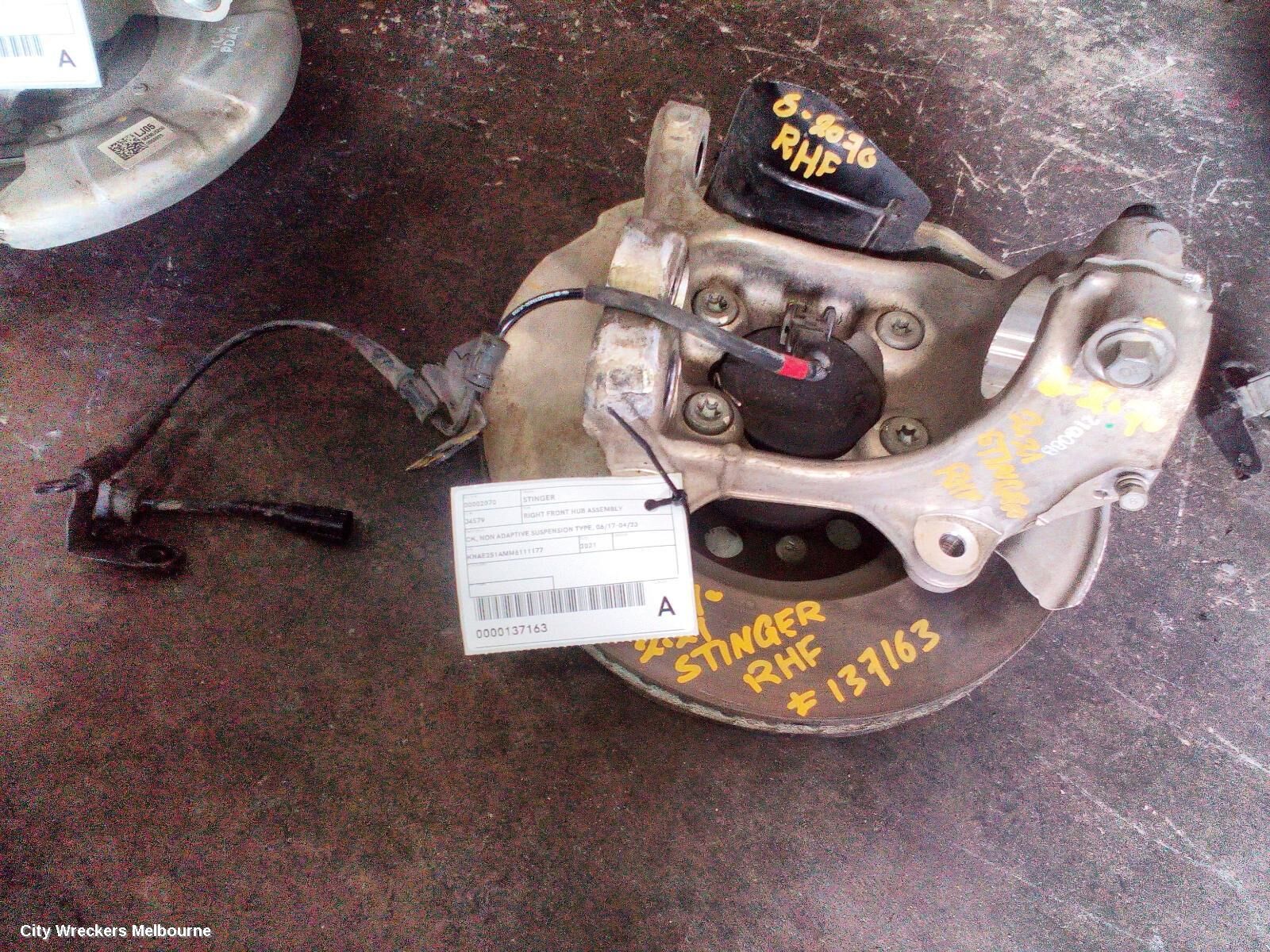 KIA STINGER 2021 Right Front Hub Assembly