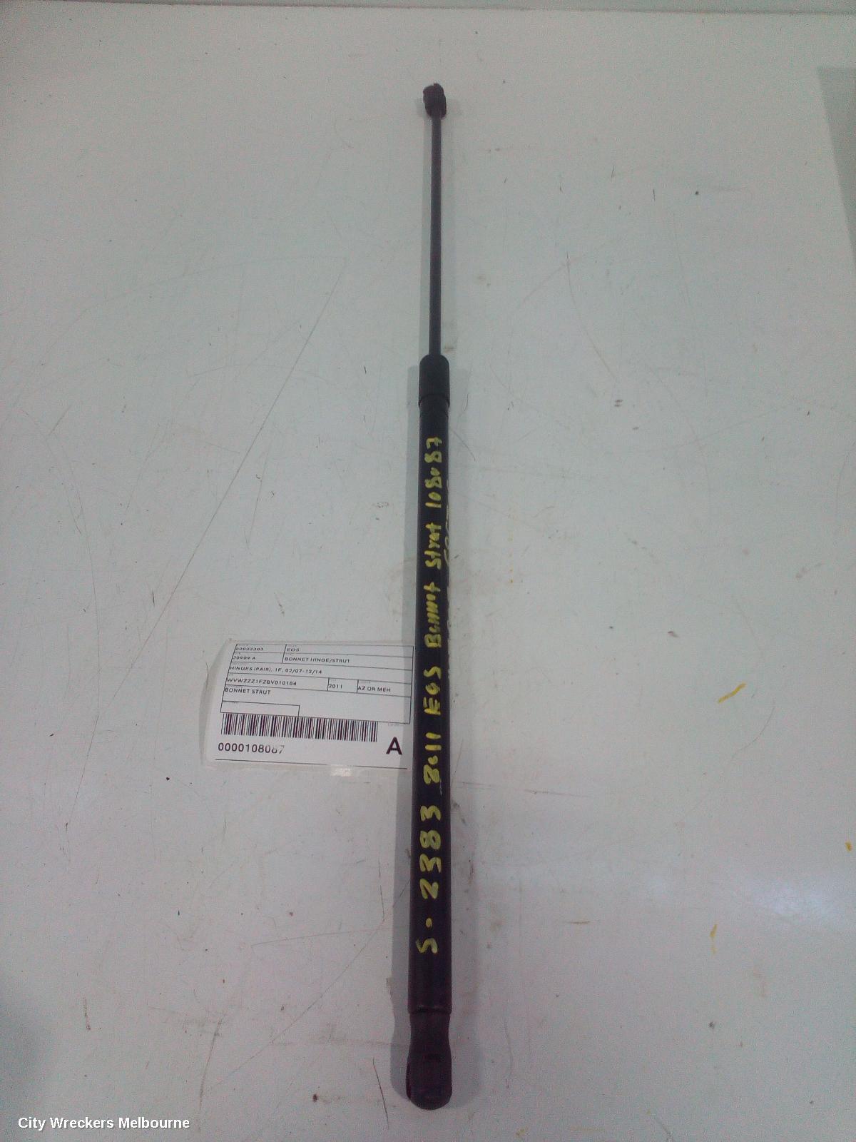 VOLKSWAGEN EOS 2011 Bonnet Hinge/Strut