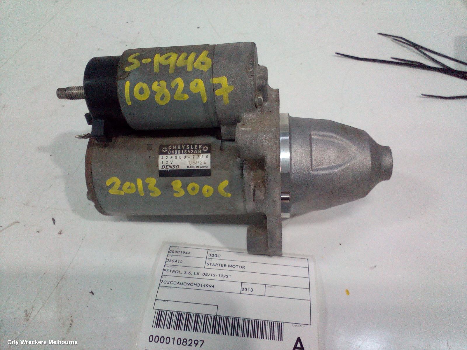 CHRYSLER 300C 2013 Starter