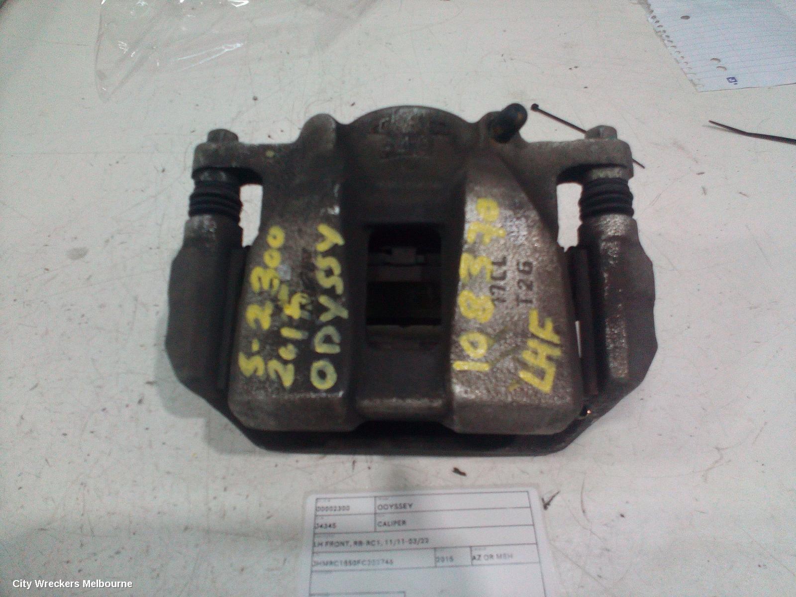 HONDA ODYSSEY 2015 Caliper