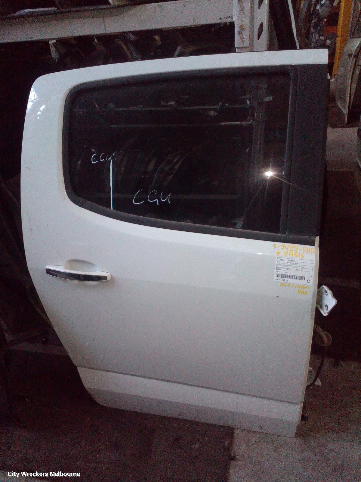 HOLDEN COLORADO 2017 RIGHT_REAR_DOOR_SLIDING