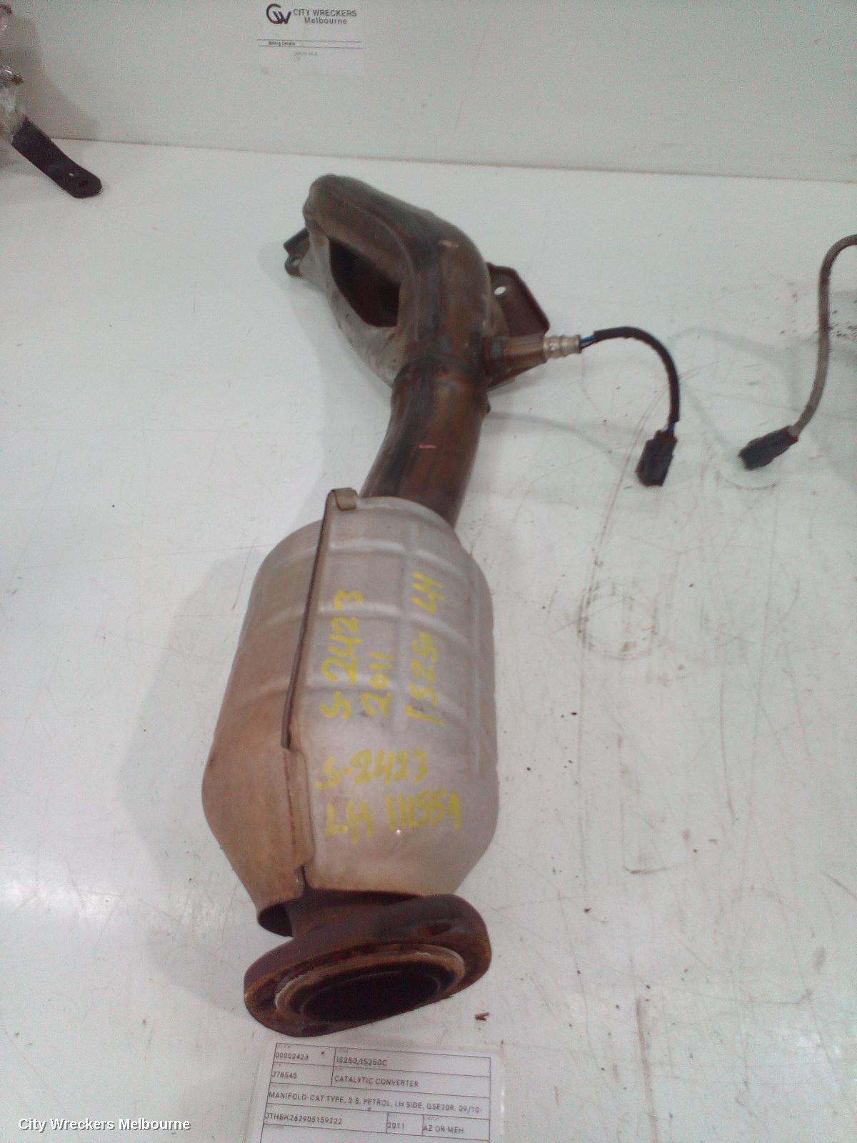 LEXUS IS250/IS250C 2011 Catalytic Converter