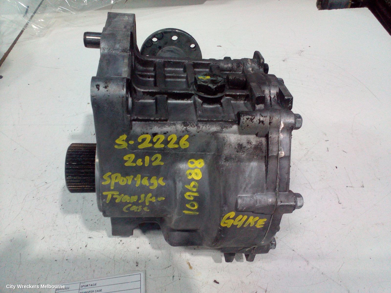 KIA SPORTAGE 2012 Transfer Case