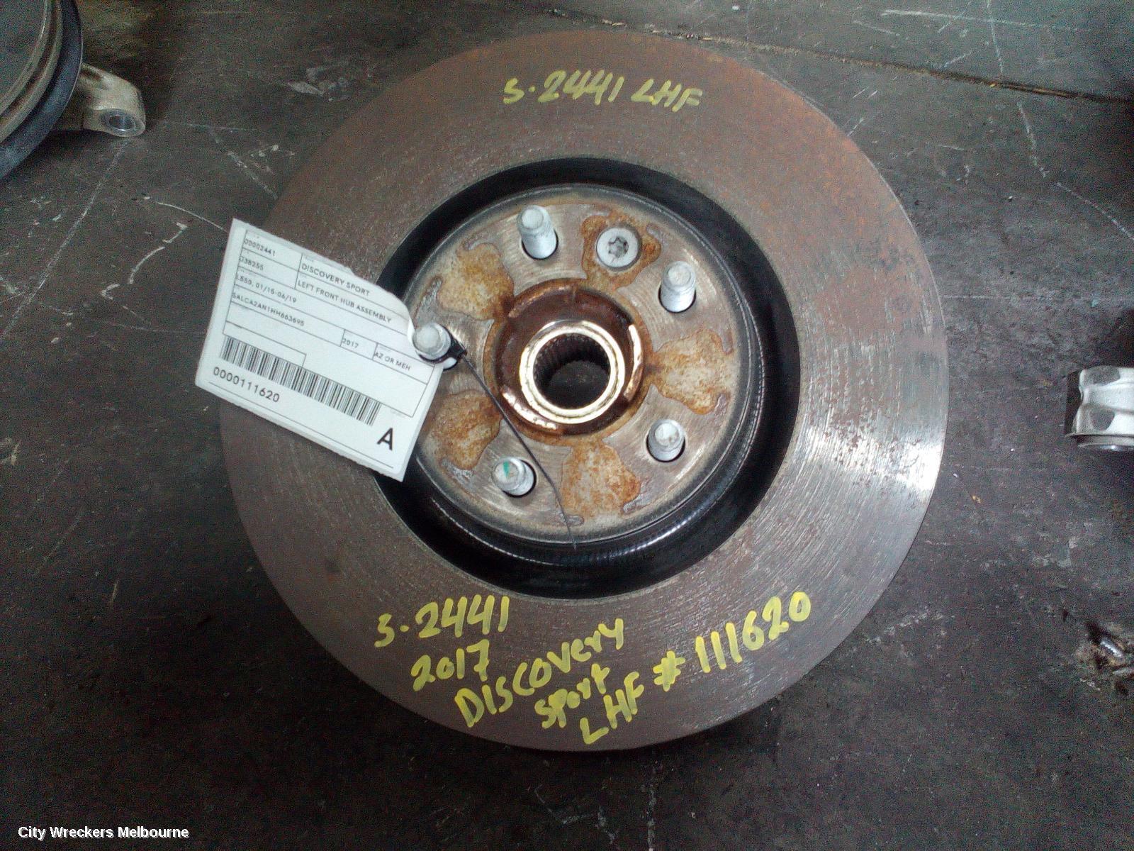 LAND ROVER DISCOVERY SPORT 2017 Left Front Hub Assembly