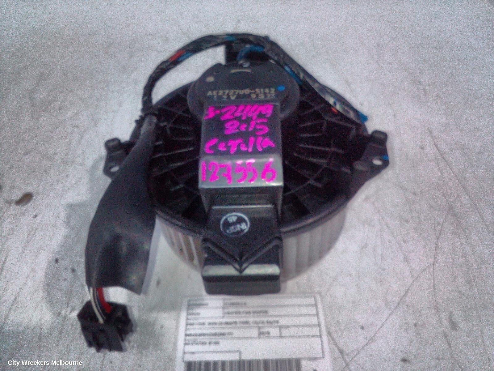 TOYOTA COROLLA 2015 Heater Fan Motor