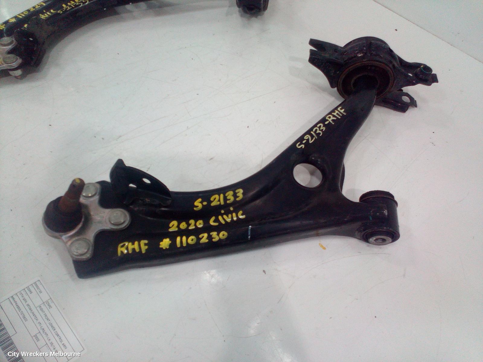 HONDA CIVIC 2020 Right Front Lower Control Arm