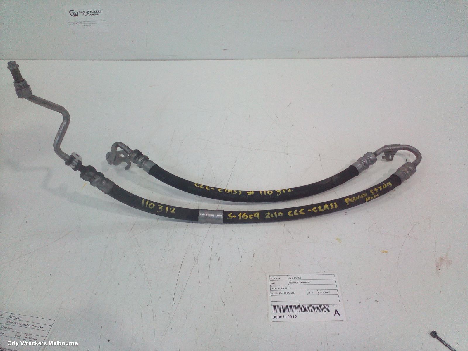 MERCEDES CLC CLASS 2010 Power Steer Hose