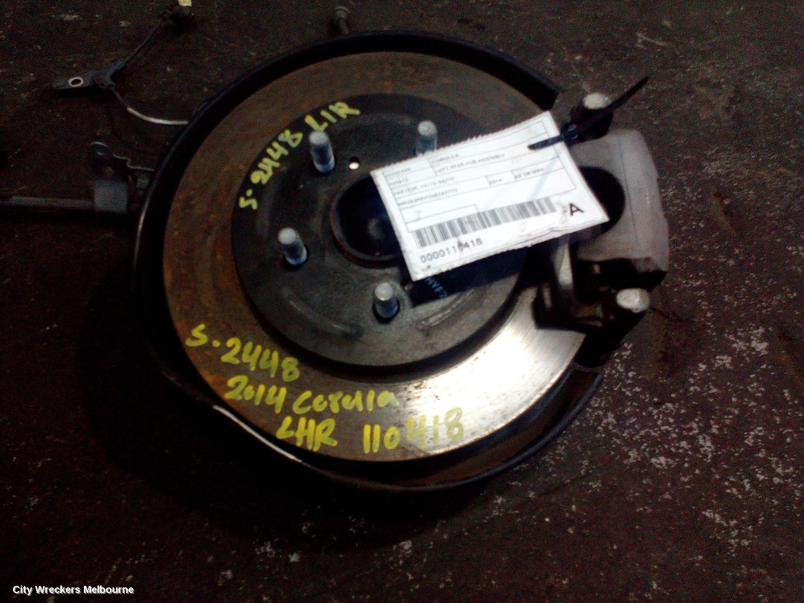 TOYOTA COROLLA 2014 Left Rear Hub Assembly