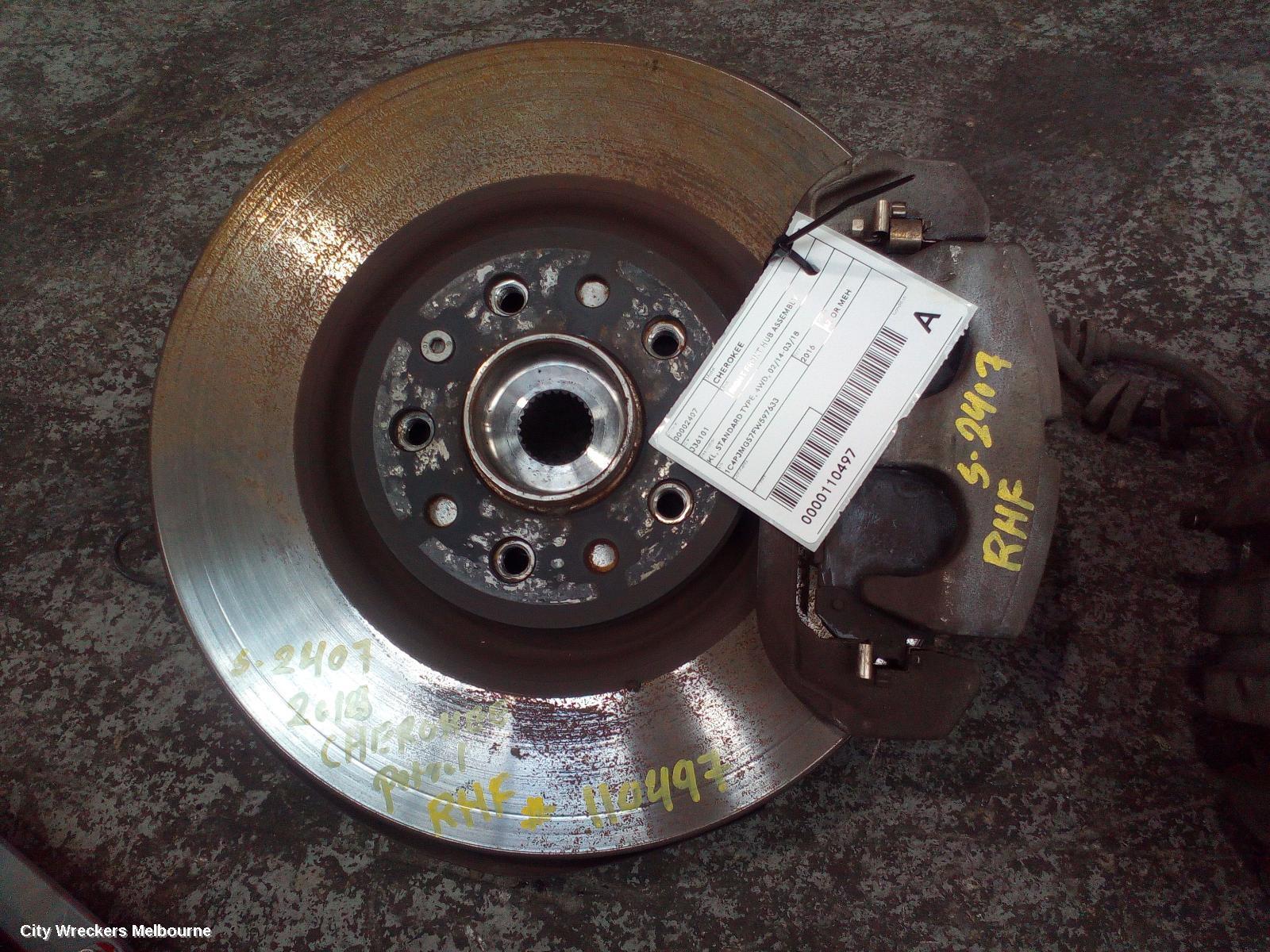 JEEP CHEROKEE 2016 Right Front Hub Assembly