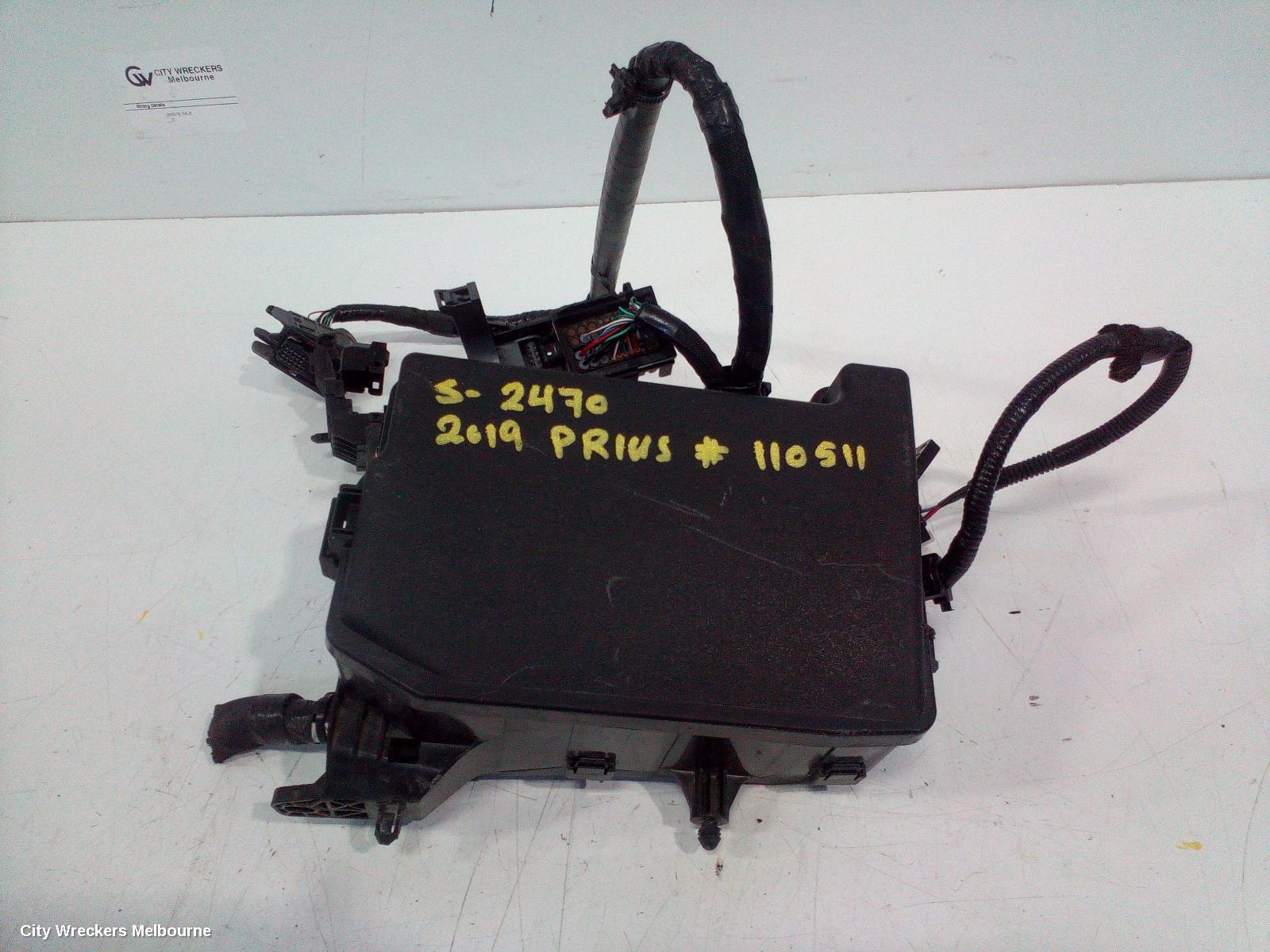 TOYOTA PRIUS 2019 Fuse Box