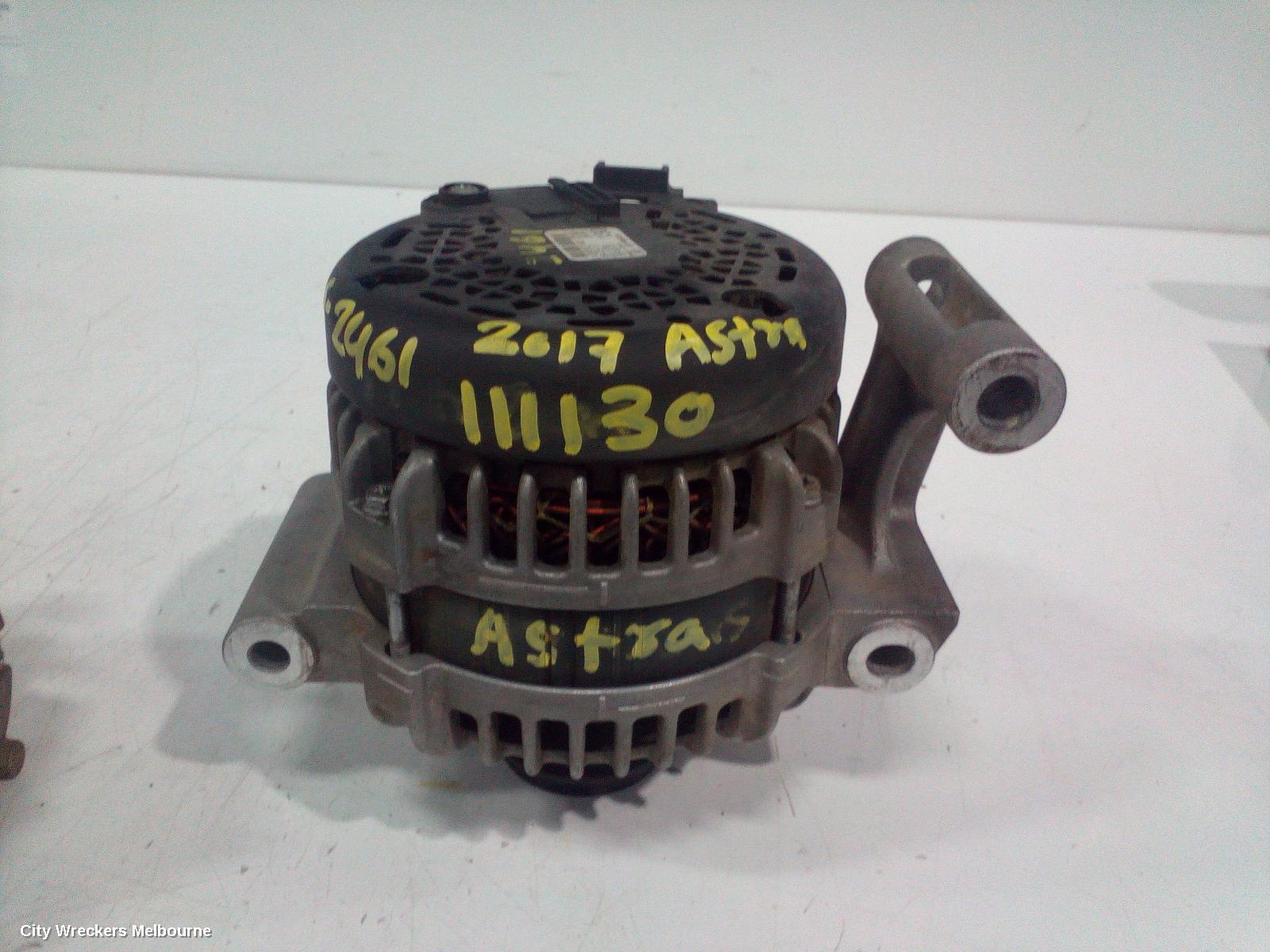 HOLDEN ASTRA 2017 Alternator