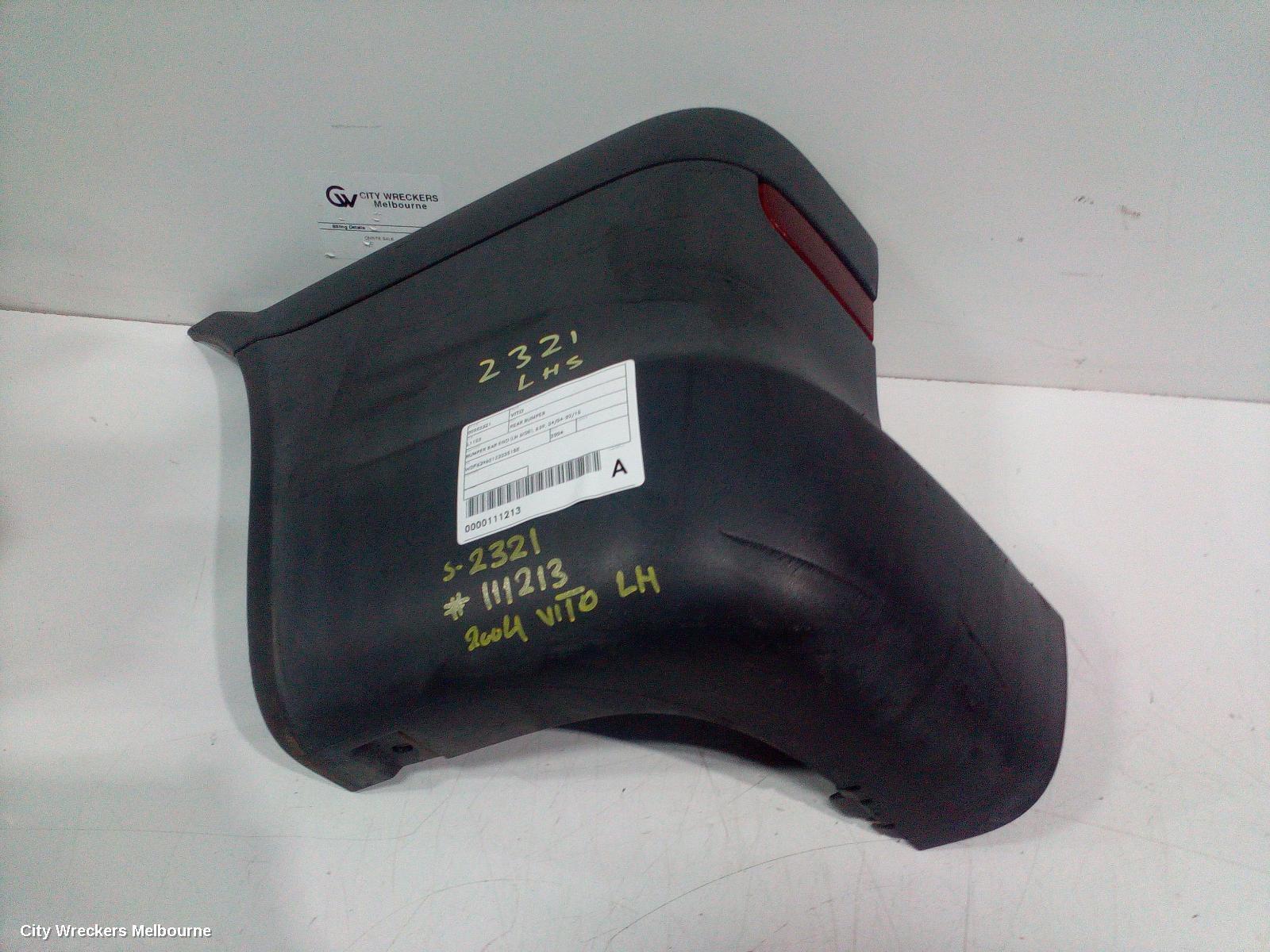 MERCEDES VITO 2004 Rear Bumper