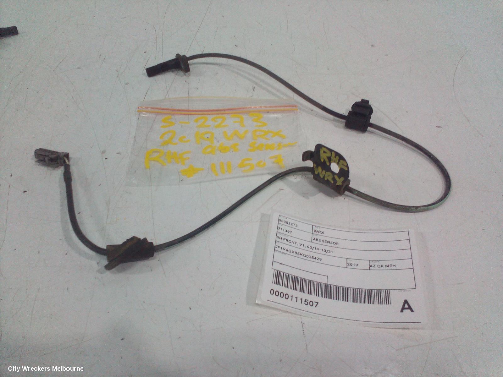 SUBARU WRX 2019 Abs Sensor