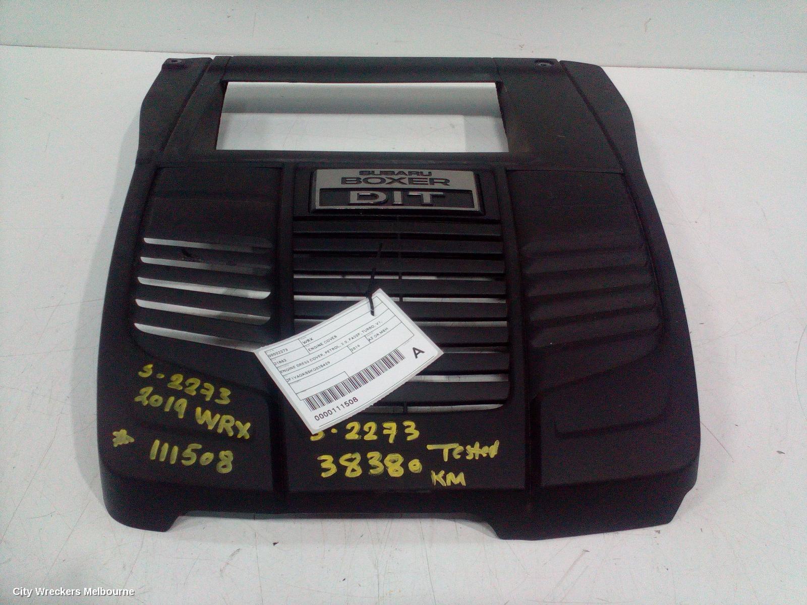 SUBARU WRX 2019 Engine Cover