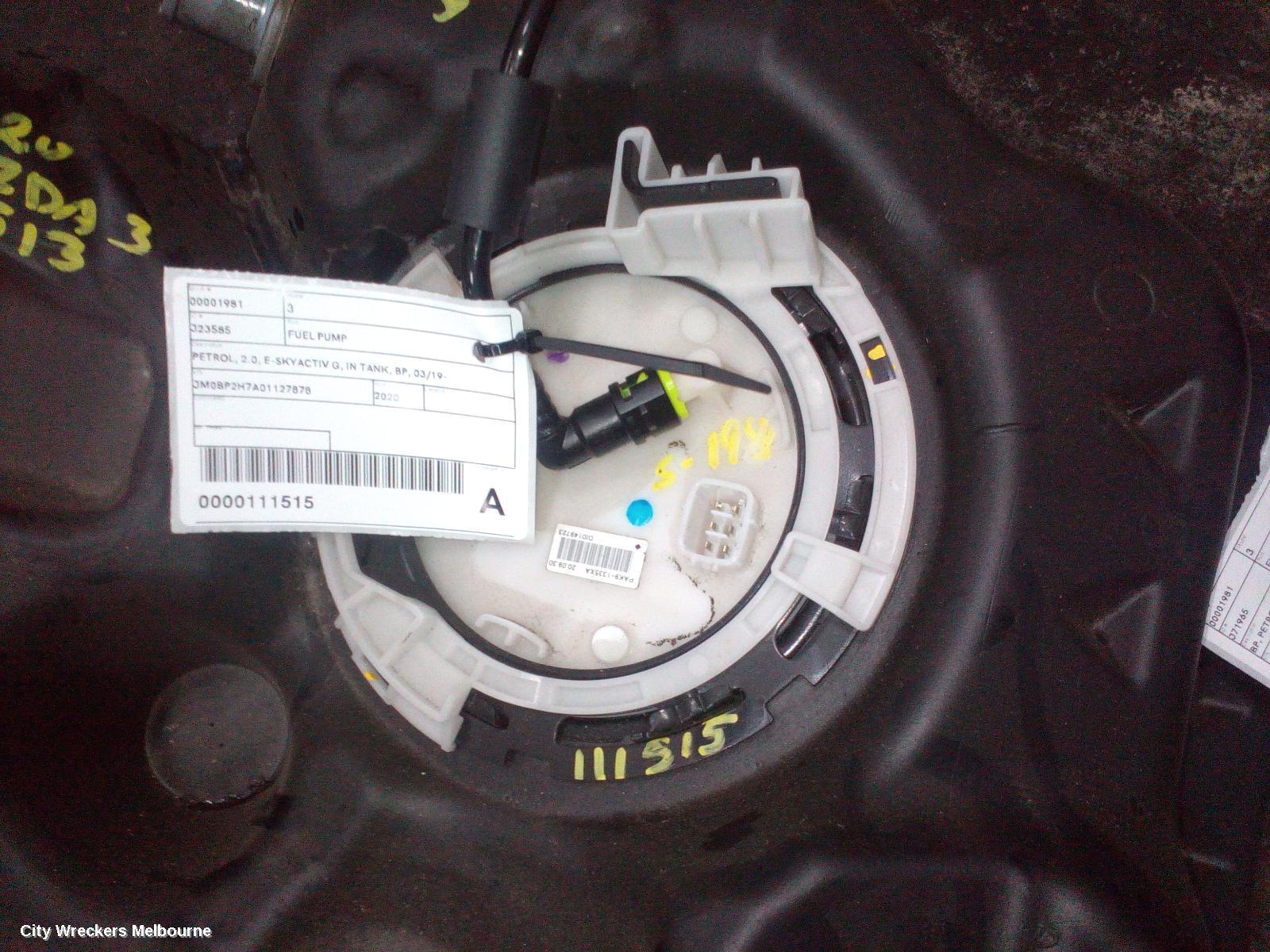 MAZDA 3 2020 Fuel Pump