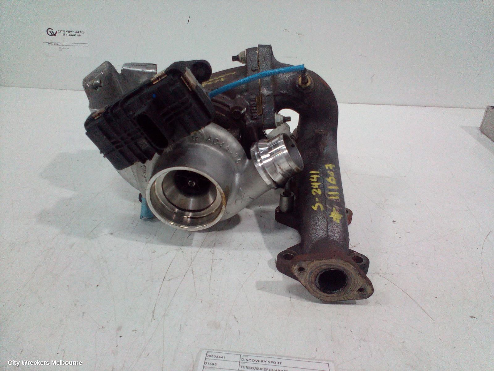 LAND ROVER DISCOVERY SPORT 2017 Turbo Supercharger