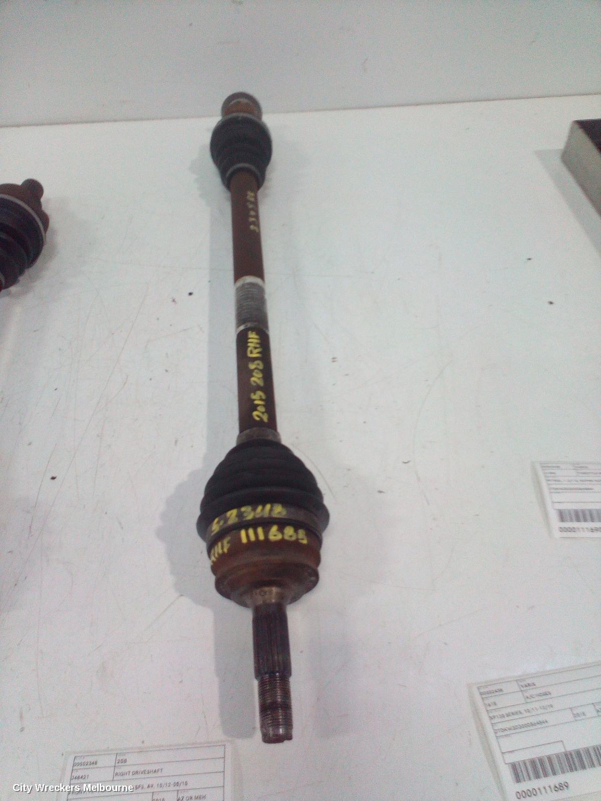PEUGEOT 208 2015 Right Driveshaft