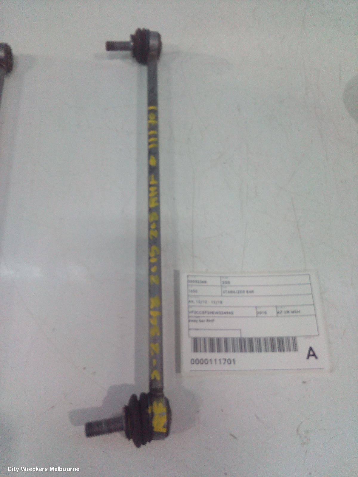 PEUGEOT 208 2015 Stabiliser Bar