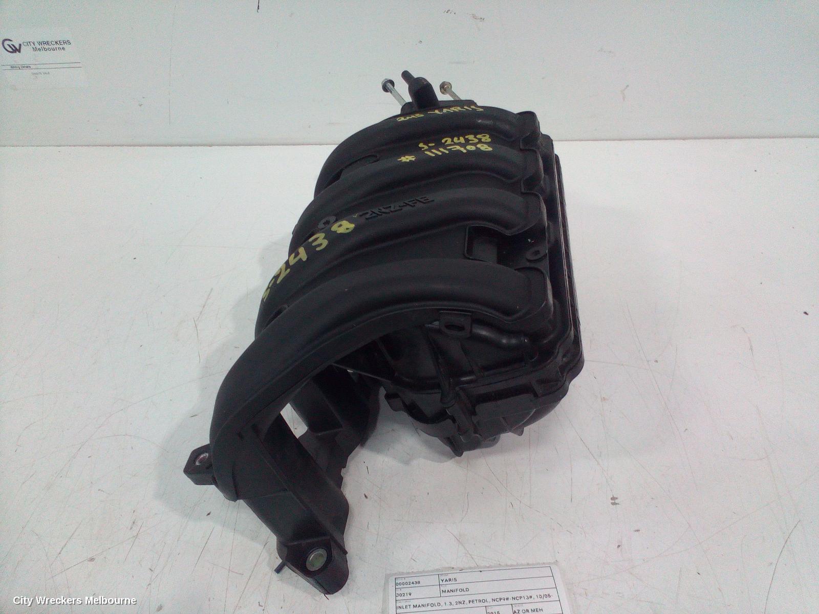 TOYOTA YARIS 2015 Manifold