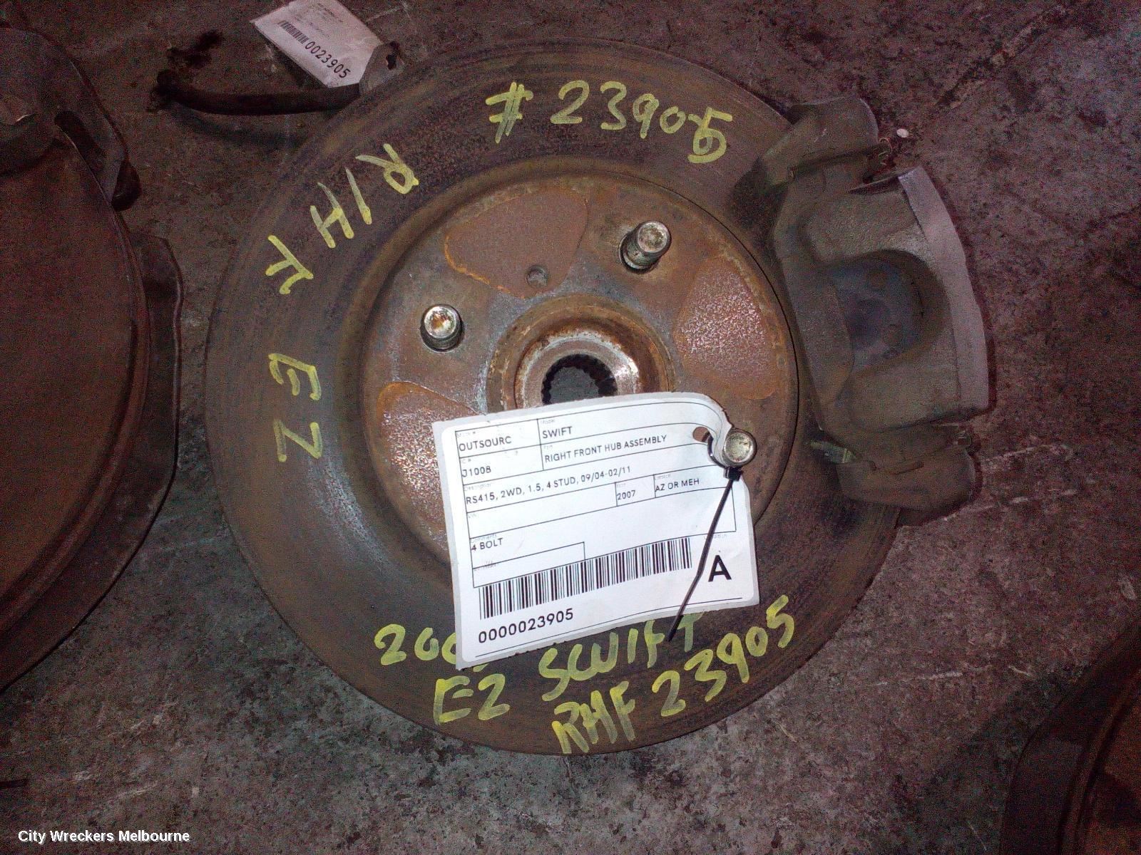 SUZUKI SWIFT 2007 Right Front Hub Assembly