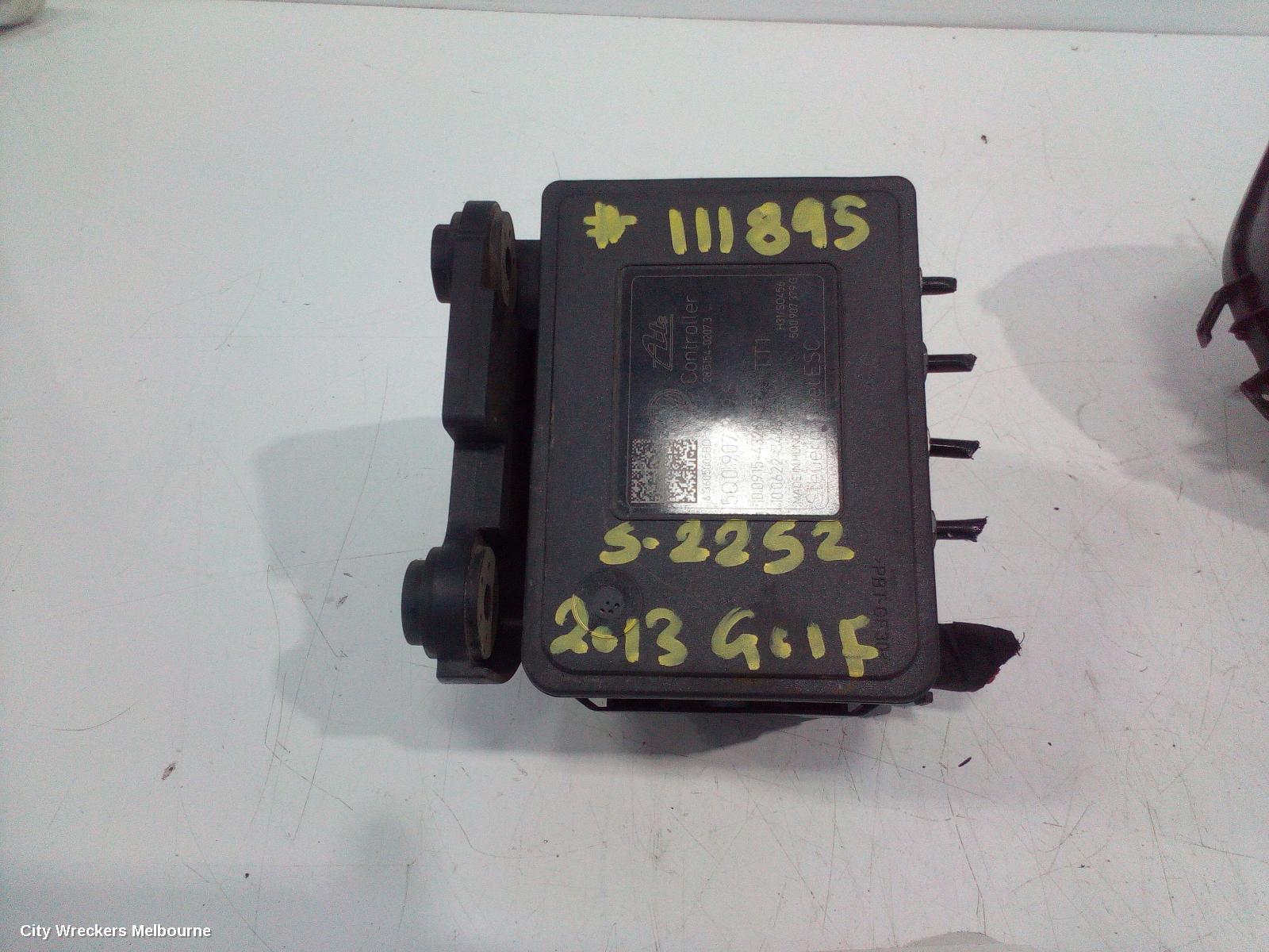 VOLKSWAGEN GOLF 2013 Abs Pump/Modulator