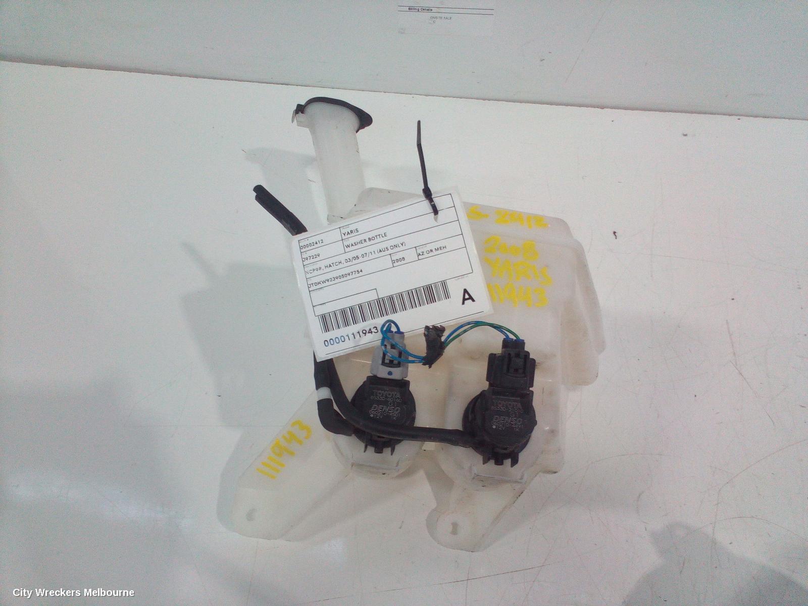 TOYOTA YARIS 2008 Washer Bottle