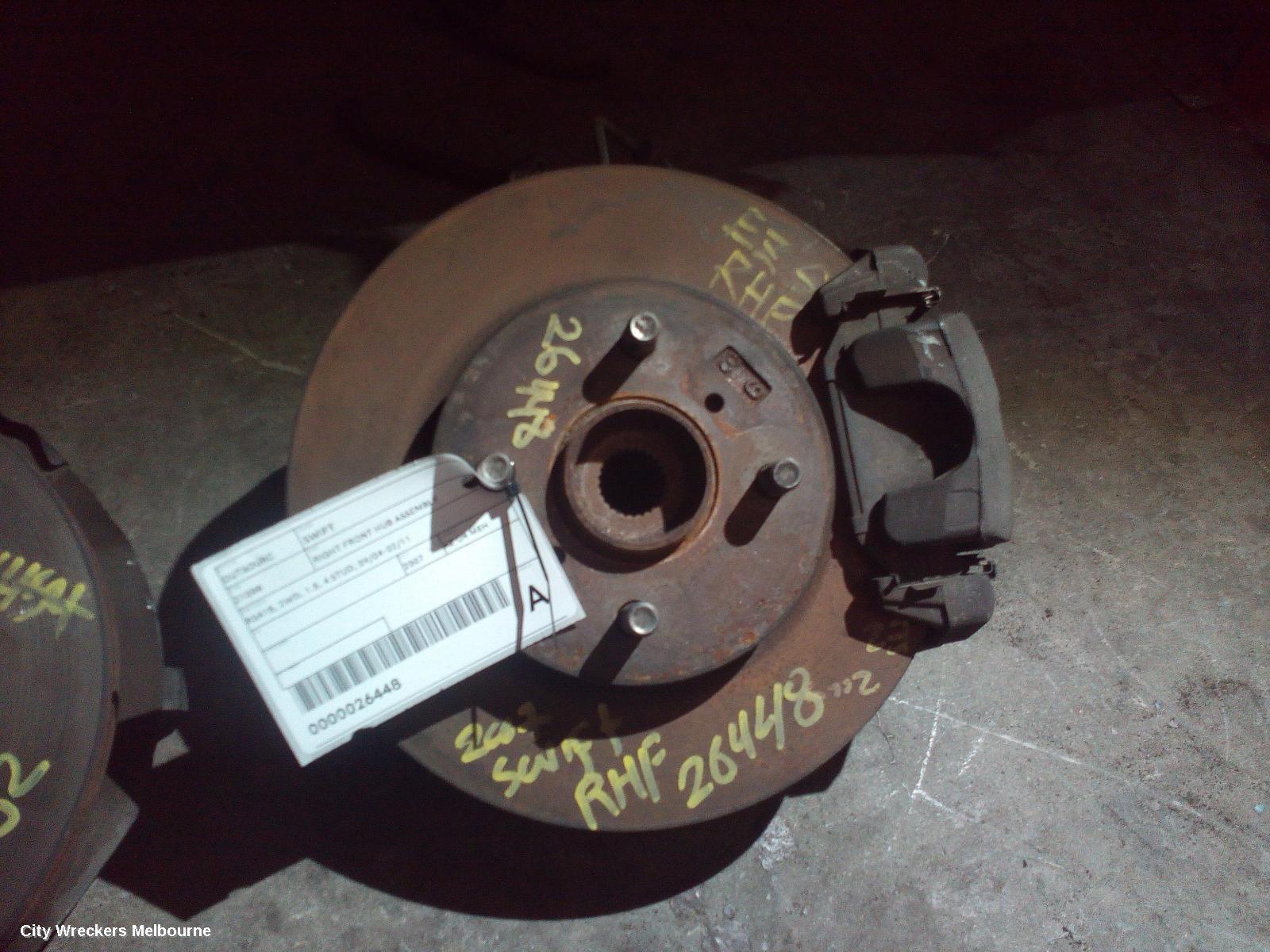 SUZUKI SWIFT 2007 Right Front Hub Assembly