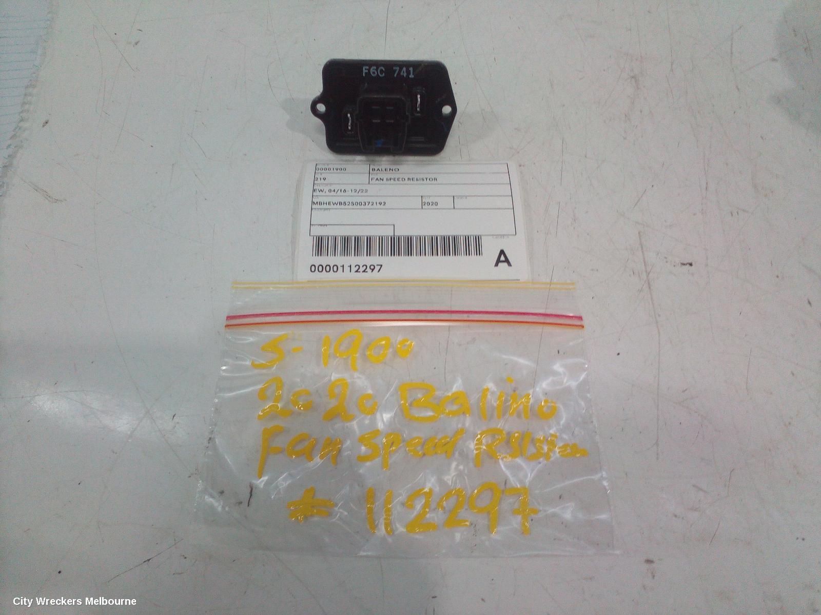 SUZUKI BALENO 2020 Fan Speed Resistor