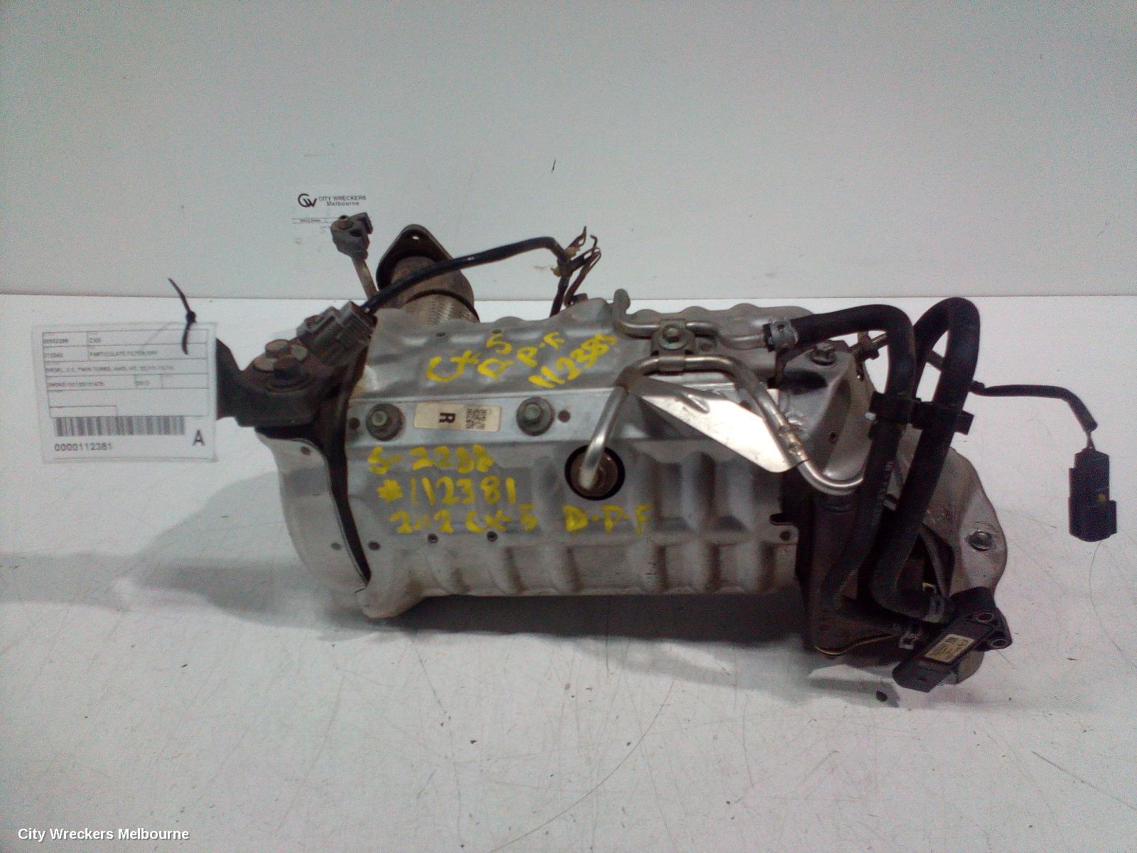 MAZDA CX5 2012 Particulate Filter/Dpf