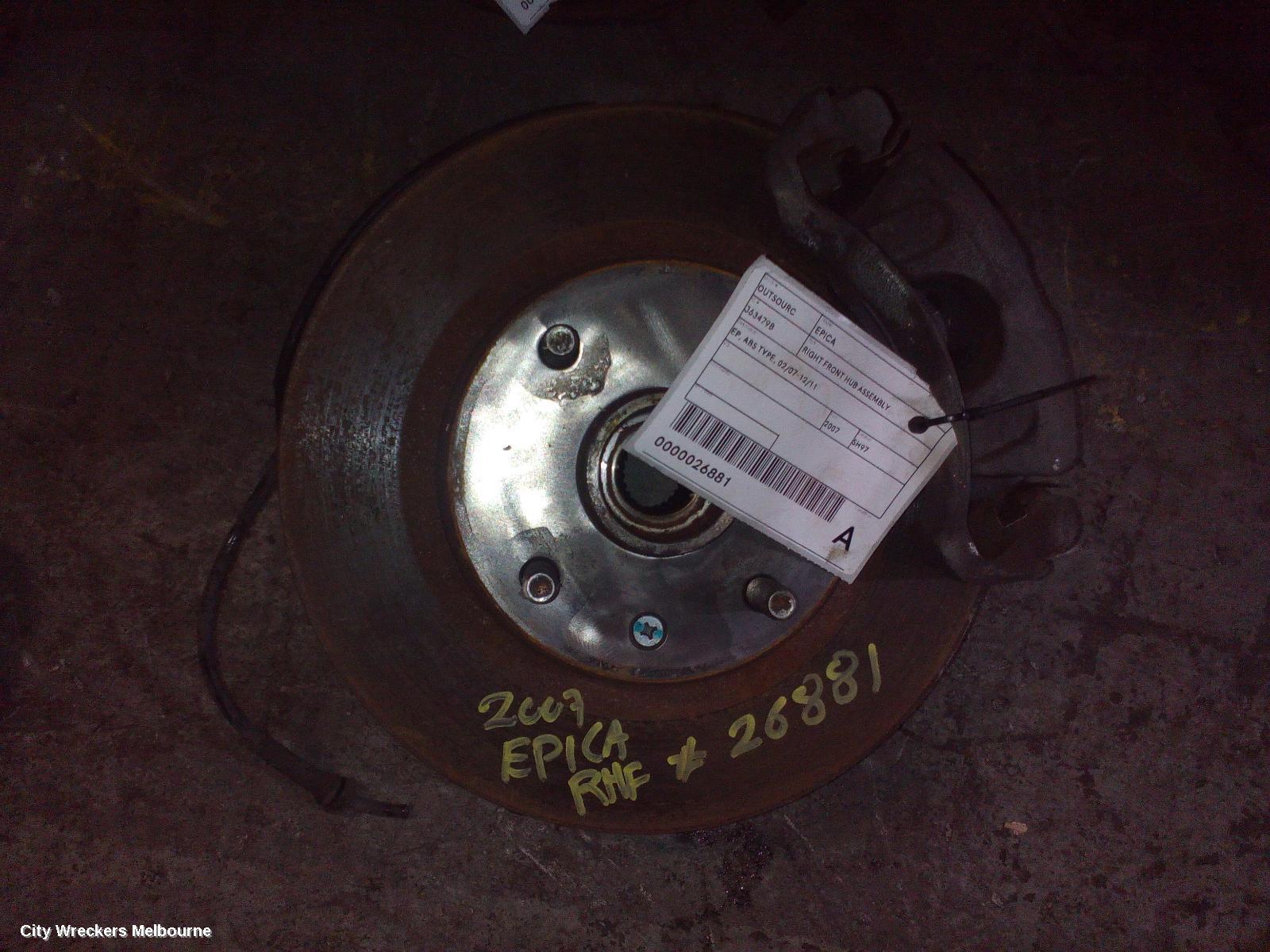 HOLDEN EPICA 2007 Right Front Hub Assembly